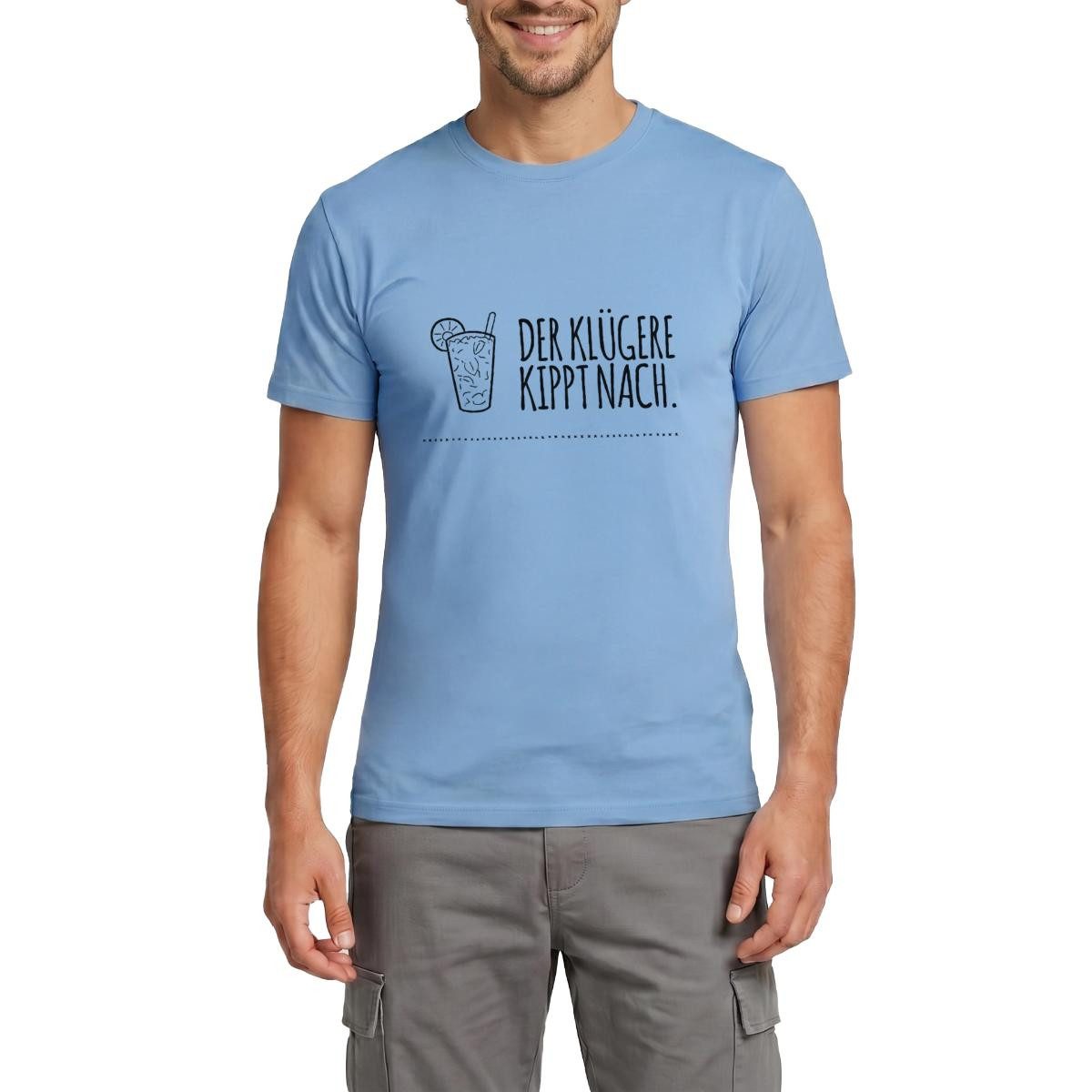Spreadshirt T-Shirt Der Klügere Kippt Nach Trinkspruch Männer T-Shirt (1-tlg)
