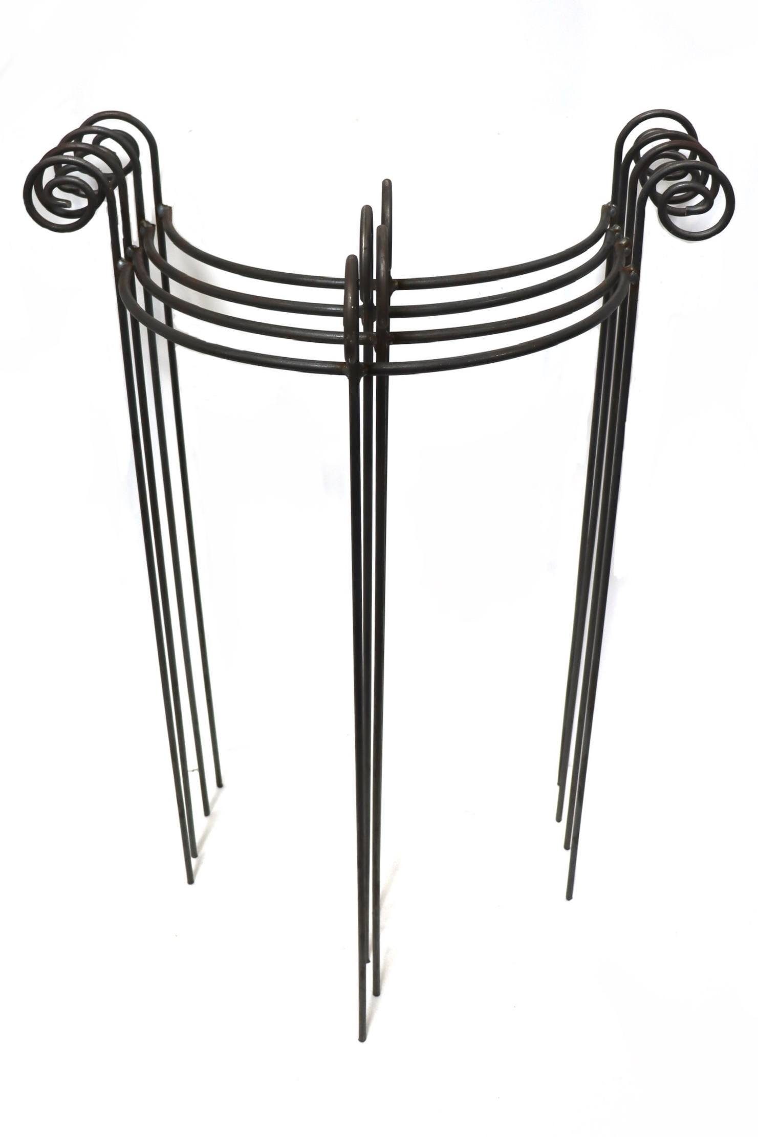 Hirsch Terracotta Rankgitter 4x Staudenhalter halbrund 45/90 cm Vollmaterial 4 Stück, 4 St., 4er SET in einem Paket