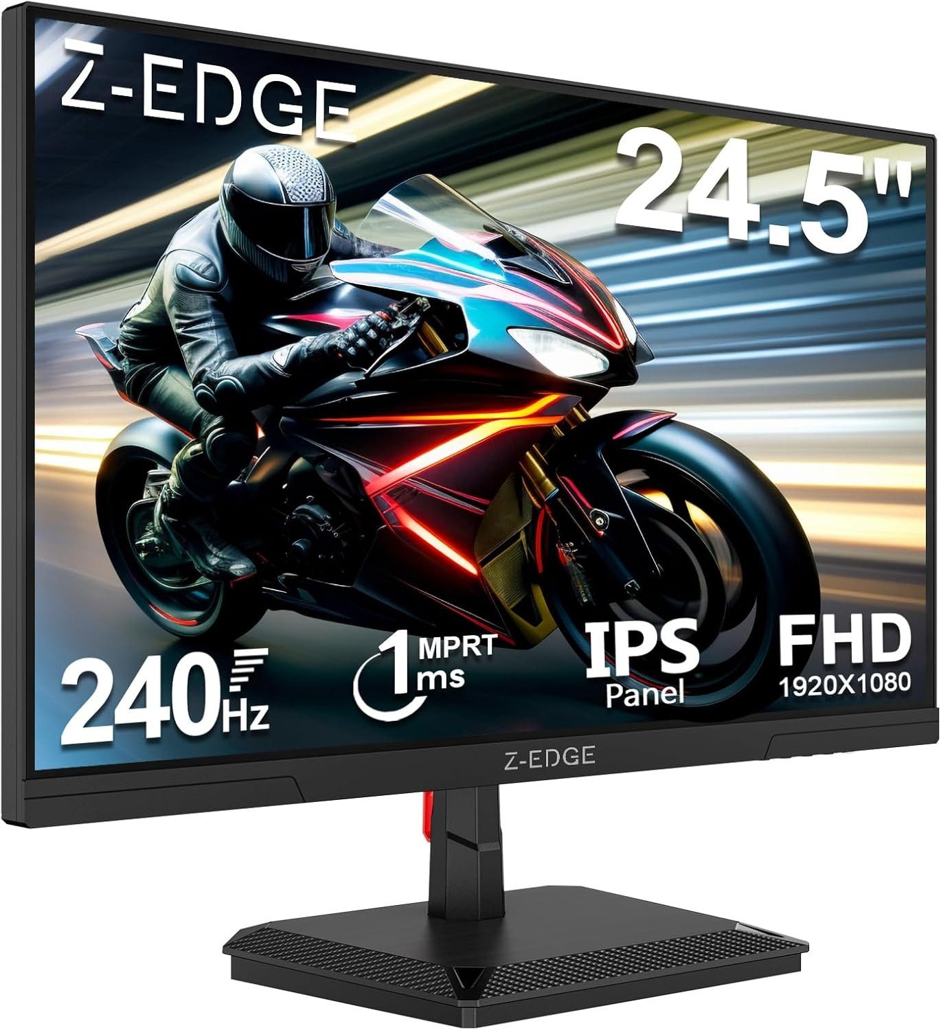 Z-EDGE LED 24.5” 240Hz IPS HDR 350cd/m² 1080P 1ms 16:9 Gaming-Monitor (1920x1080 px, FHD, 1 ms Reaktionszeit, 240 Hz, IPS)