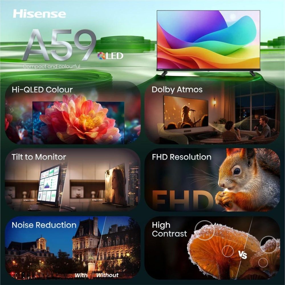Hisense 32A59S QLED-Fernseher (32 Zoll, Full HD)