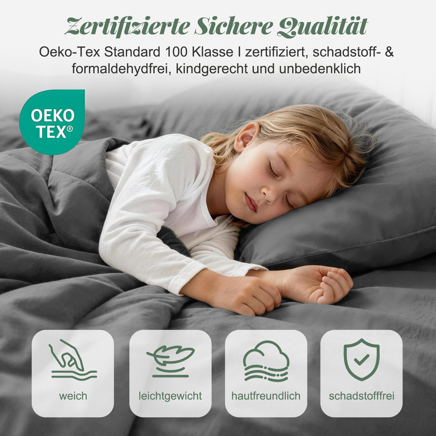 Lexzurn Bettwäsche Bettwäsche 135x200/155x220/200x200 bügelfrei Bettbezug Set, 3 teilig, mit Reißverschluss, Polycotton recycelt, sehr weich