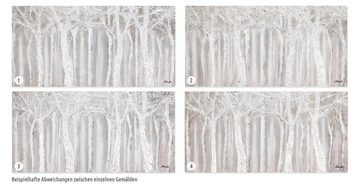 KUNSTLOFT Gemälde Whispering Trees 140x70 cm, Leinwandbild 100% HANDGEMALT Wandbild Wohnzimmer