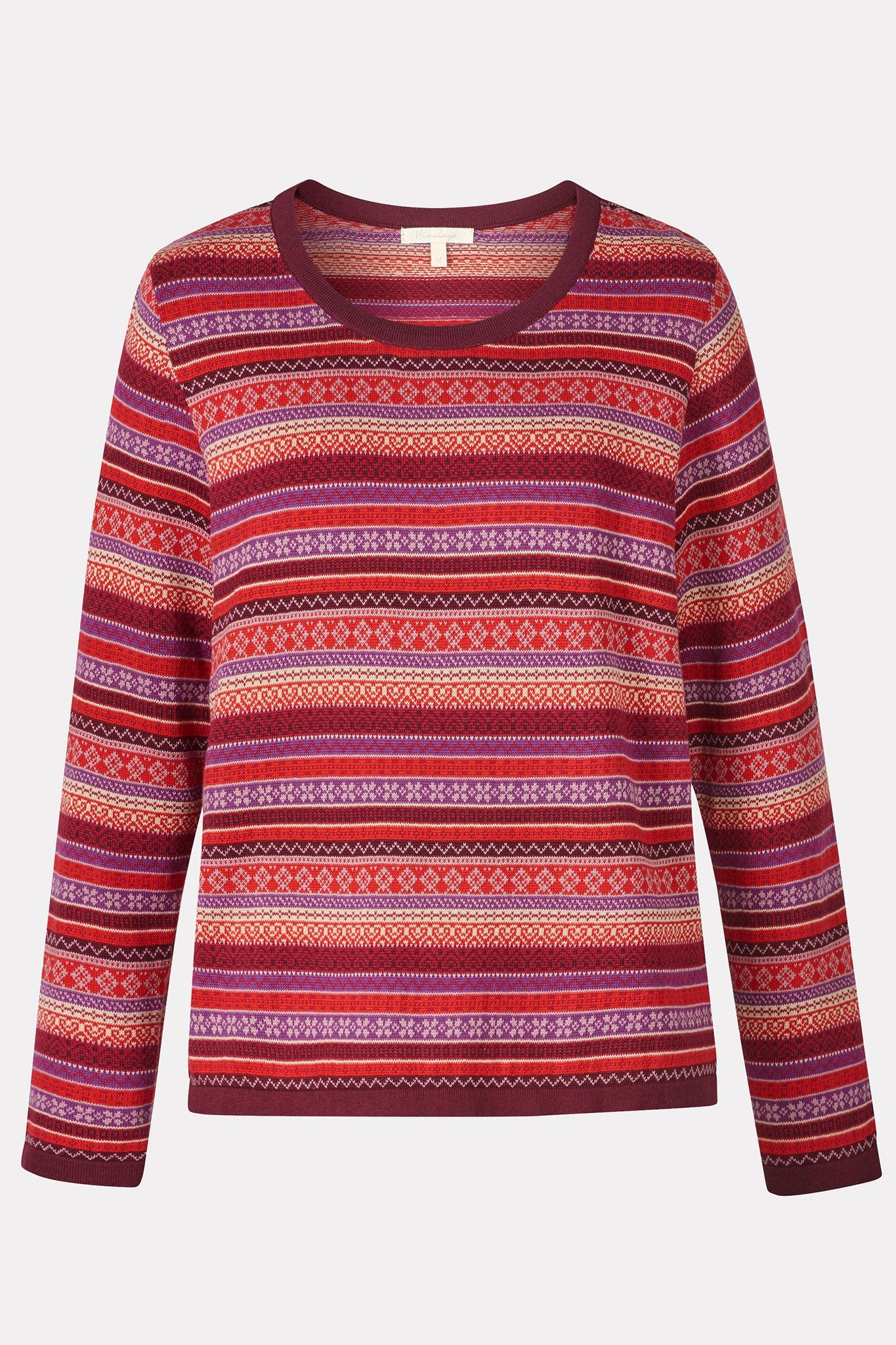 Himalaya Clothing Strickpullover Damen mit lebendigem Jacquardmuster - Stri günstig online kaufen