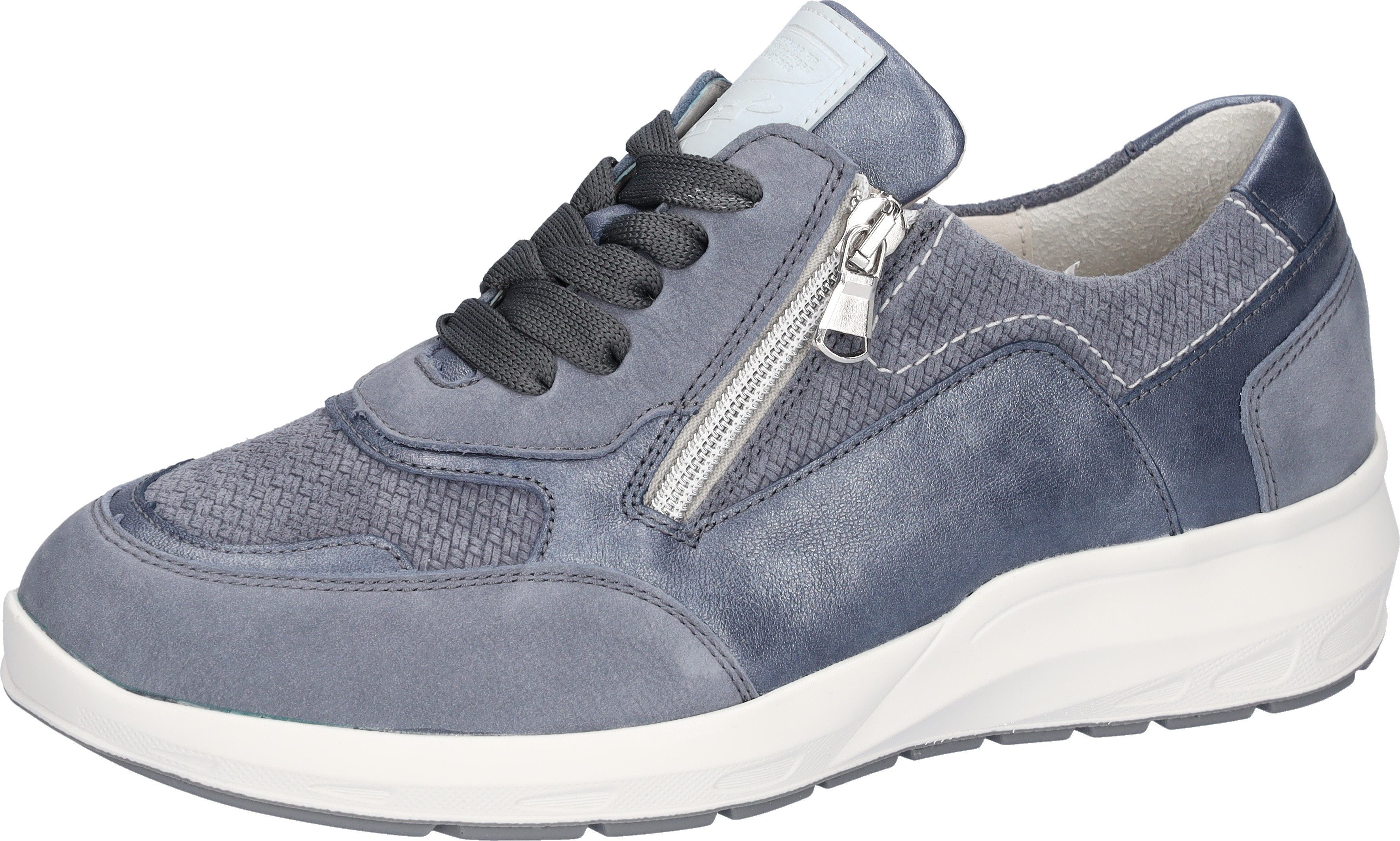 Waldläufer M-TONIA Schnürschuh Schnürschuh, Halbschuh, Komfortschuh mit Reißverschluss, M-Weite
