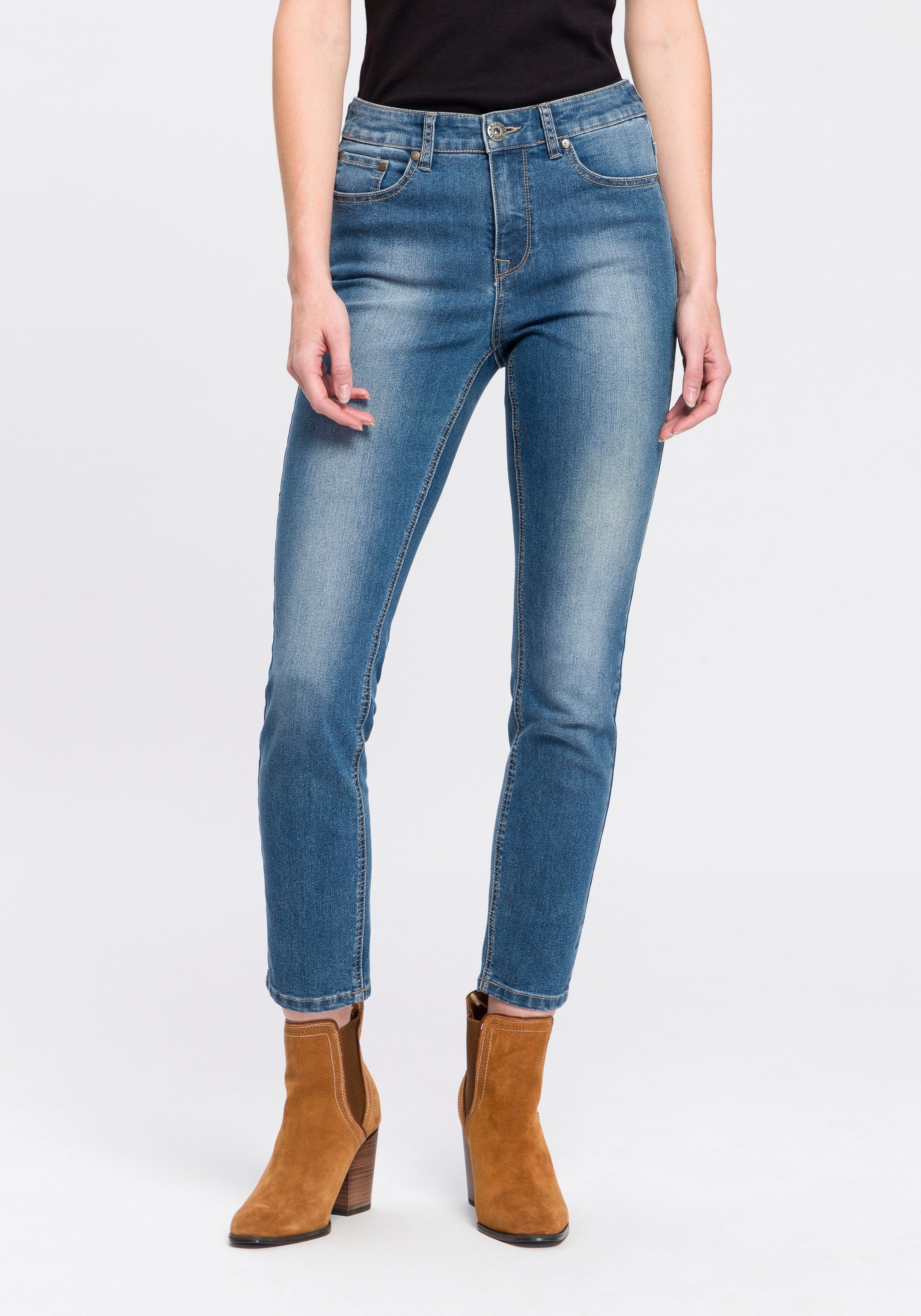 Arizona 7/8-Jeans Shaping eng anliegend, Röhrenjeans, günstig online kaufen