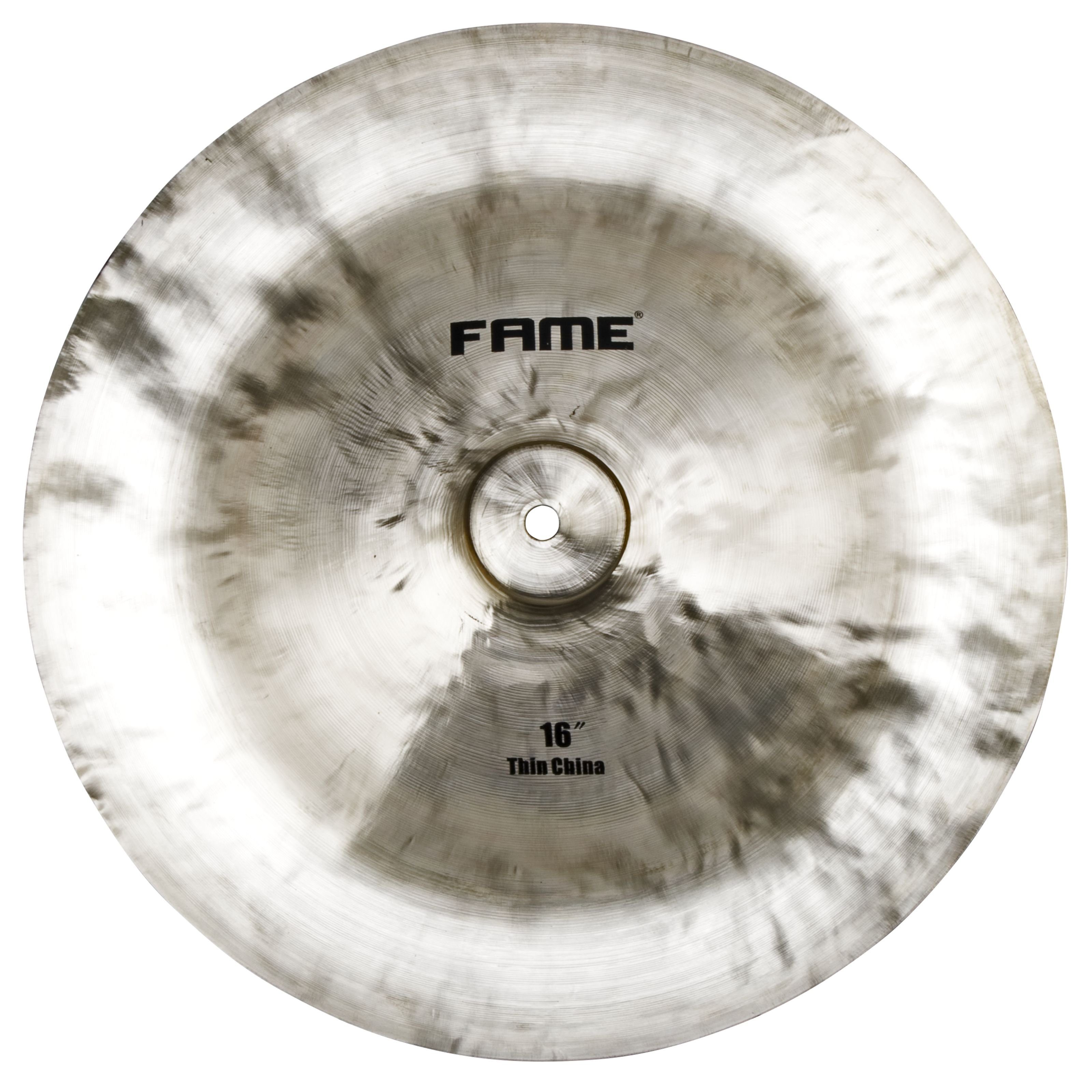 FAME Becken,Wahoon 16 Zoll China Becken B20 Bronzelegierung Brilliant Finish Trashiger Sound Volumen und Lautstärke Schnelle Ansprache Ideal für schnelle Akzente, Cymbals, China Becken, Wahoon 16 Zoll China Becken, B20 Bronzelegierung, Brilliant Finish