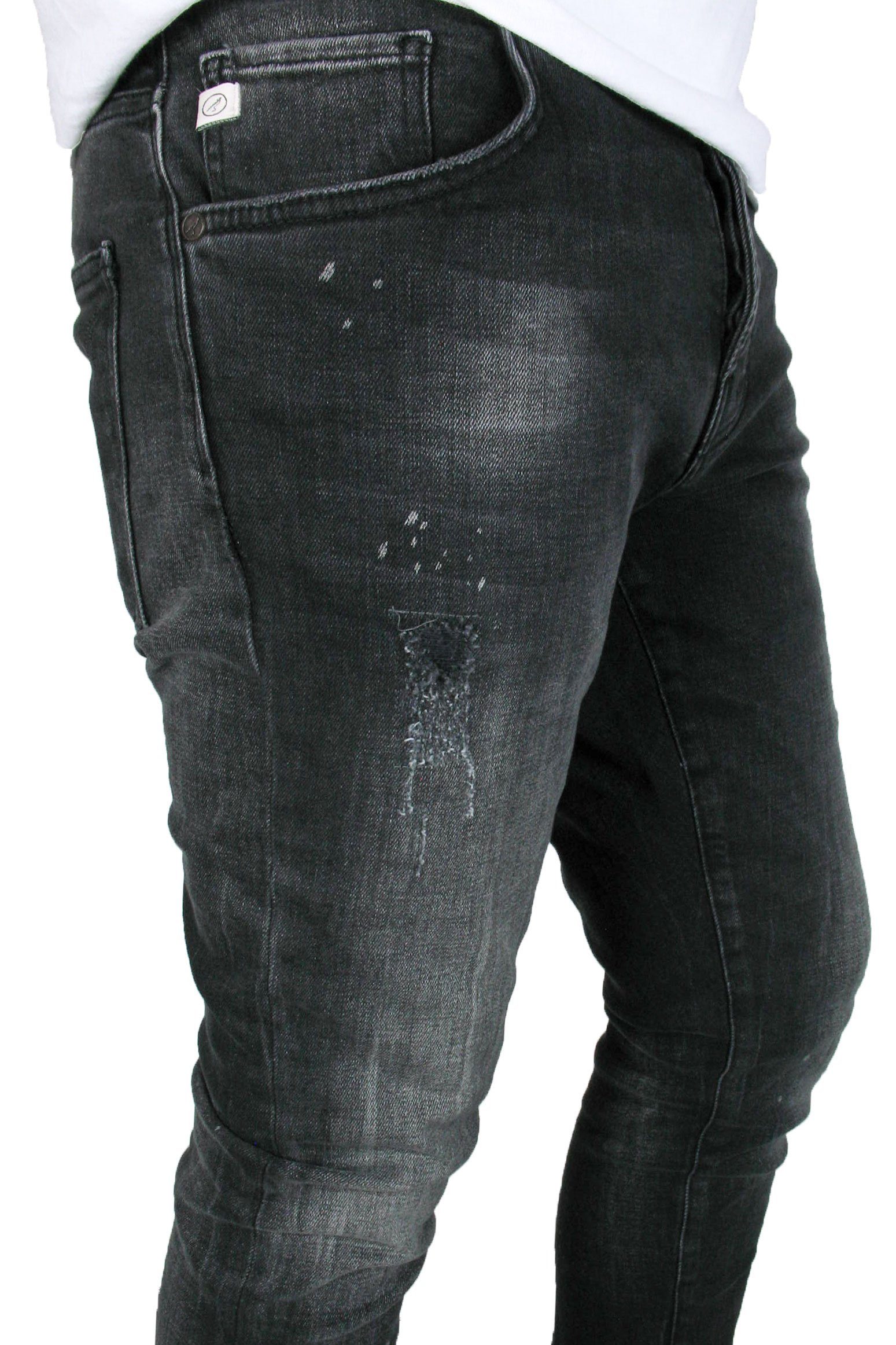 Goldgarn 5-Pocket-Jeans Herren NECKARAU Skinny Cropped distressed Denim