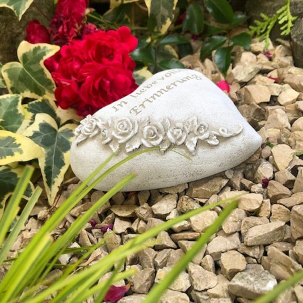 Radami Gartenfigur Grabherz "In liebevoller Erinnerung günstig online kaufen