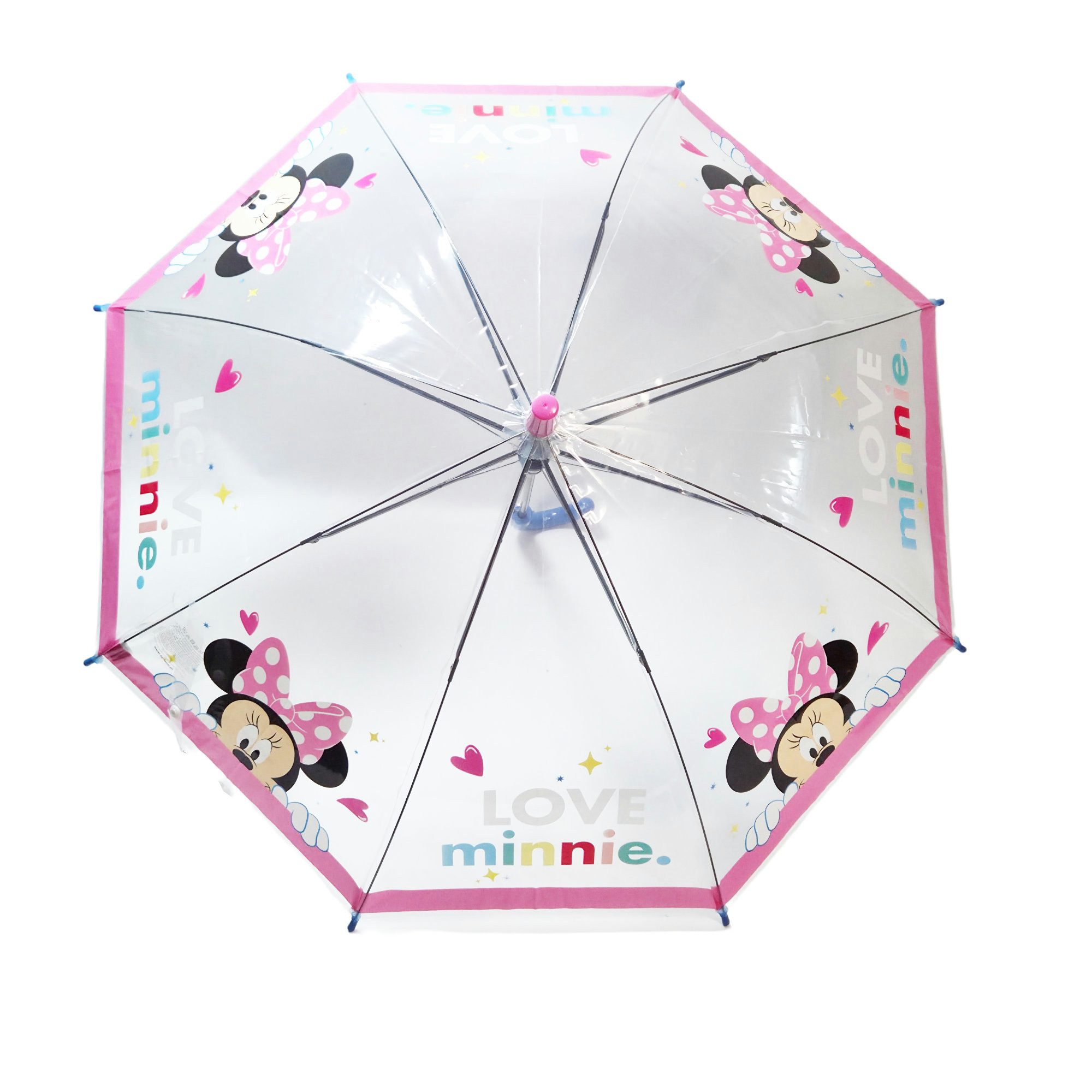 Disney Regenponcho Disney Minnie Maus Kinder Mädchen Regenschirm plus Regenponcho Schirm (2-St) Gr. 98 bis 128