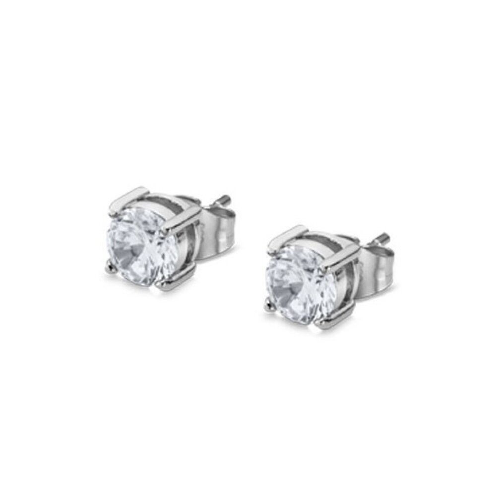 Paar Ohrstecker Modern steel earrings with zircons LS2167-4 / 1