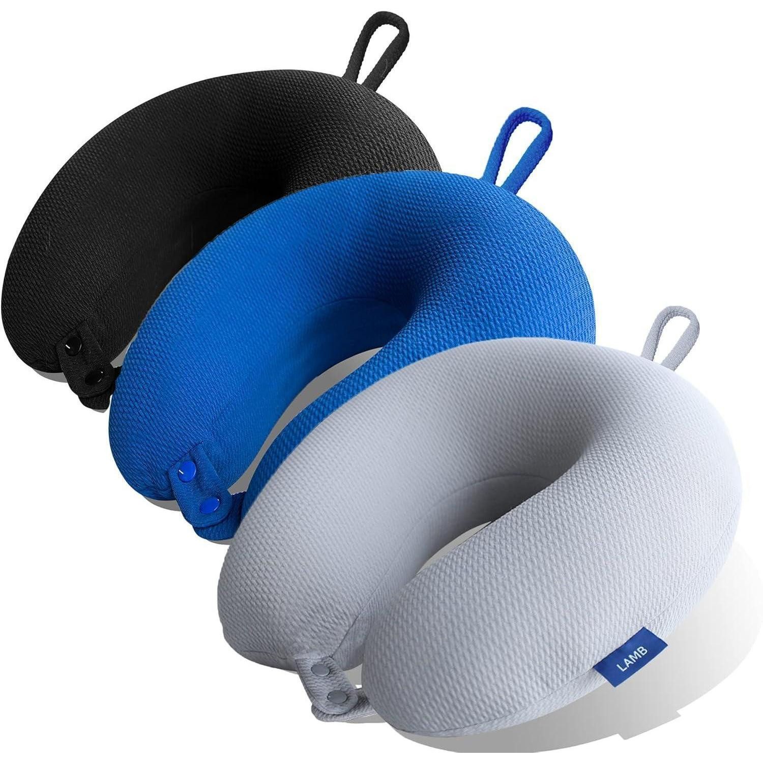 LuxusKollektion Reisekissen Cooling Memory Foam Reisekissen Camping Auto Schlafkissen mit Partikel