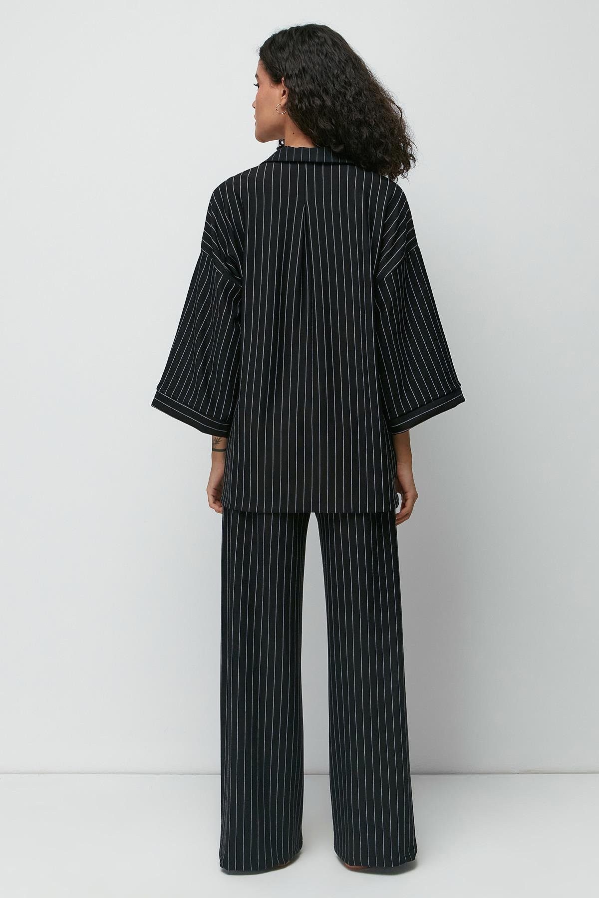 C&CITY Pantsuit Long Shirt Pants Set