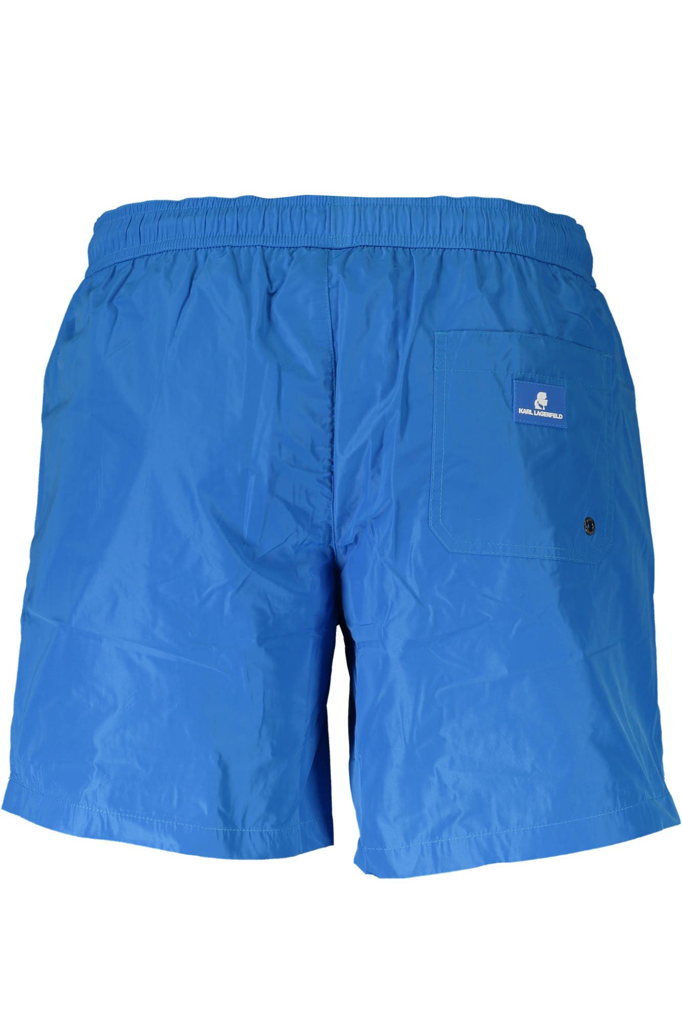 KARL LAGERFELD Badeshorts Herren Badeshorts Hellblau mit Logo und Kontrastdetails