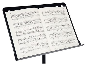 Classic Cantabile Notenpult Orchesterpult Lochblech Heavy - Notenablage abnehmbar, (Spar-Set, 2-tlg., inklusive Ablagebox für Utensilien), Robuste, dreibeinige Rohrkonstruktion