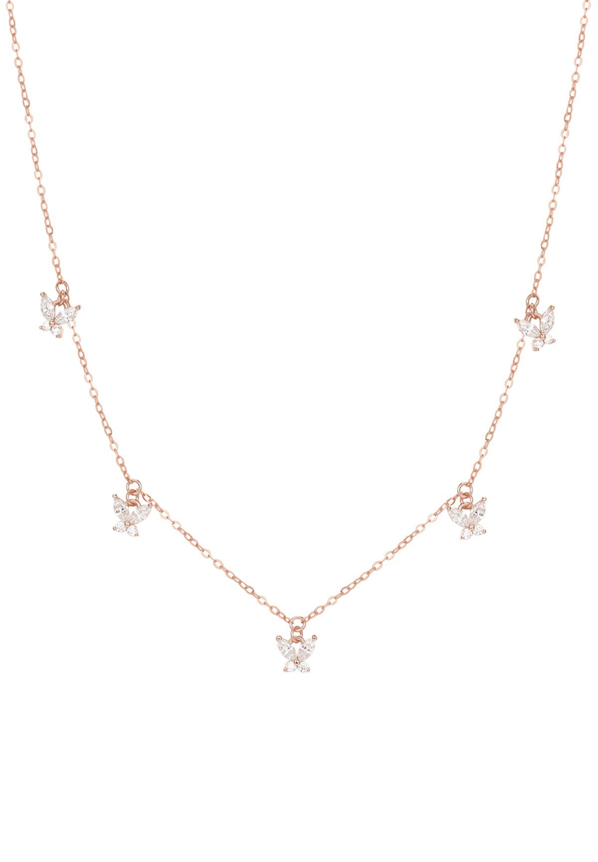 Hey Happiness Kette mit Anhänger Schmetterling Kristall, Kette Silber 925 D günstig online kaufen