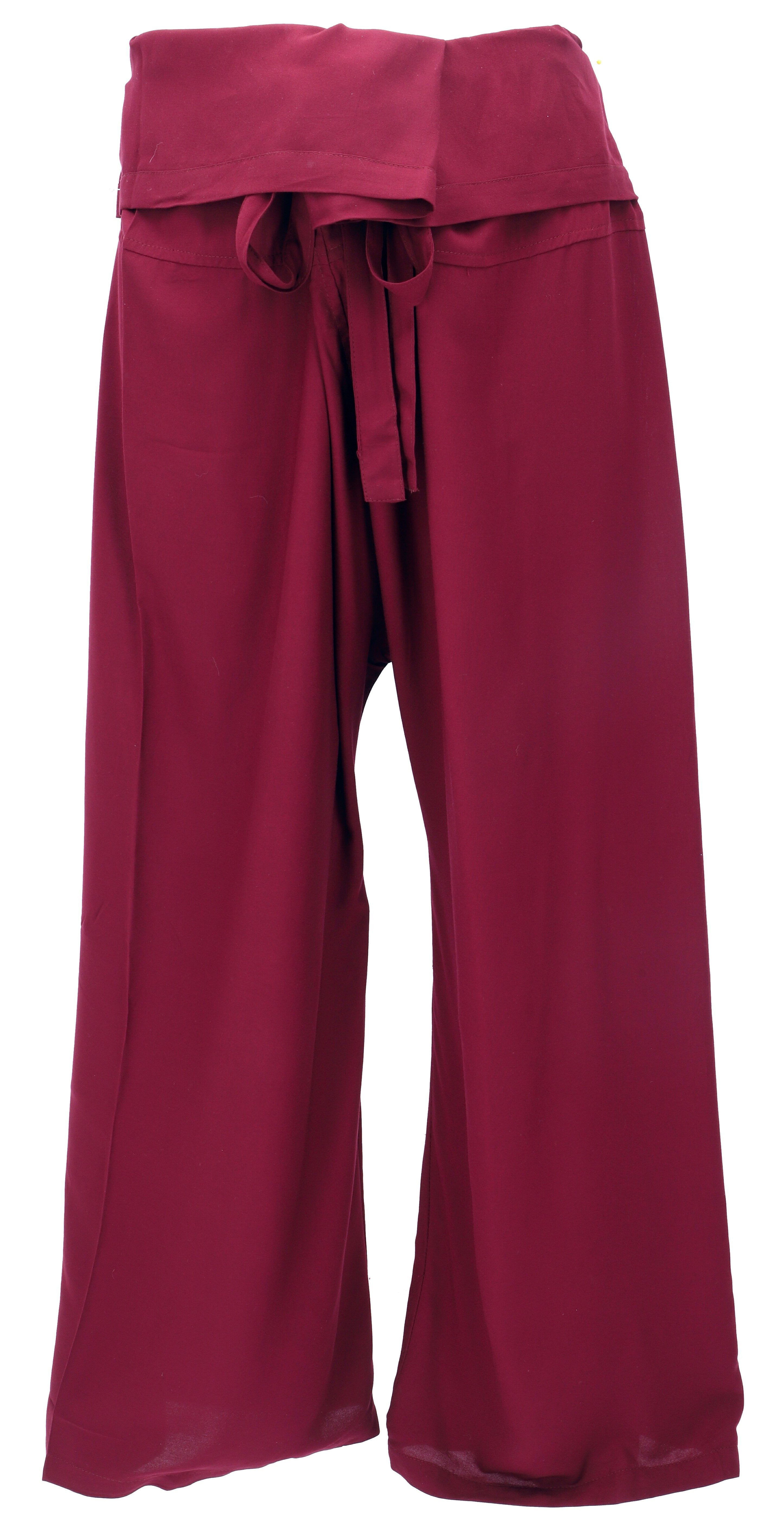 Guru-Shop Relaxhose Thai Fischerhose aus Viskose, Fisherman Pants,.. Ethno Style, alternative Bekleidung