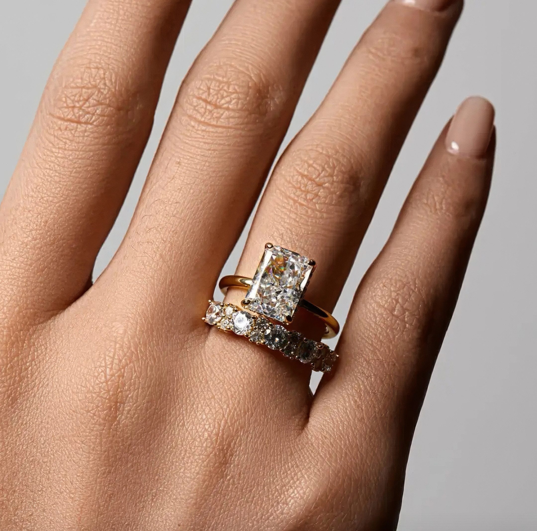 Jumpeak Diamantring 14k Gold-Diamantring,labordiamant,promise ring,engagement ring, Brillantschliff,geschenk für frau,geschenk zur firmung mädchen