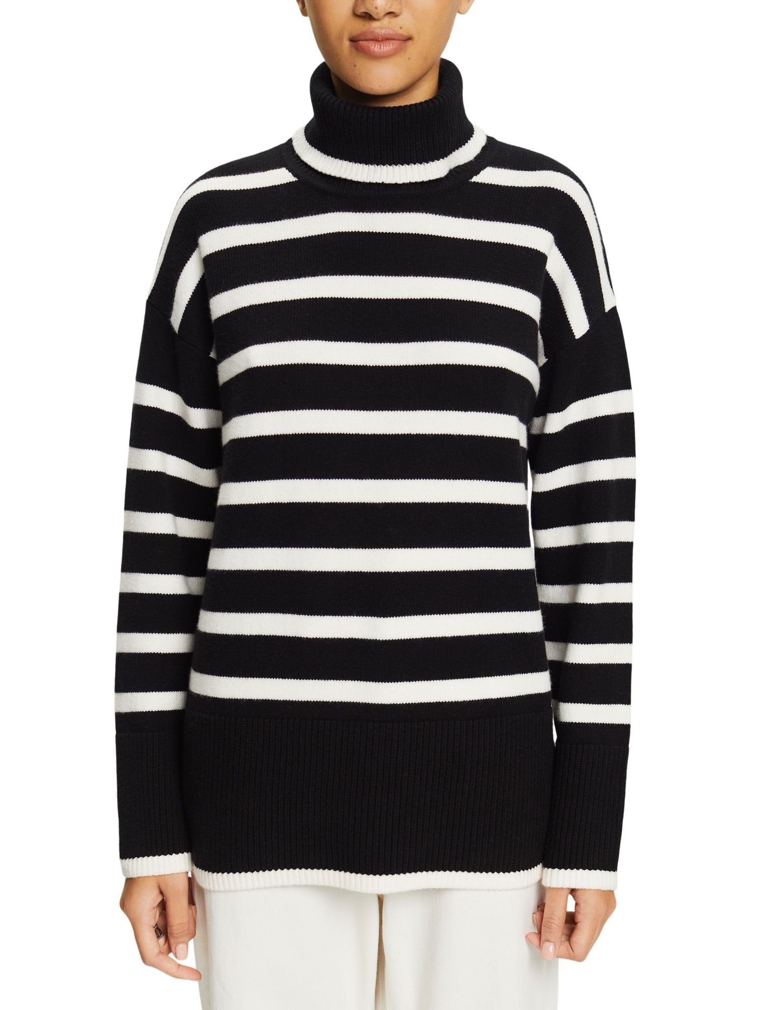 Esprit BLACK COLORWAY Sweaters Rollkragenpullover