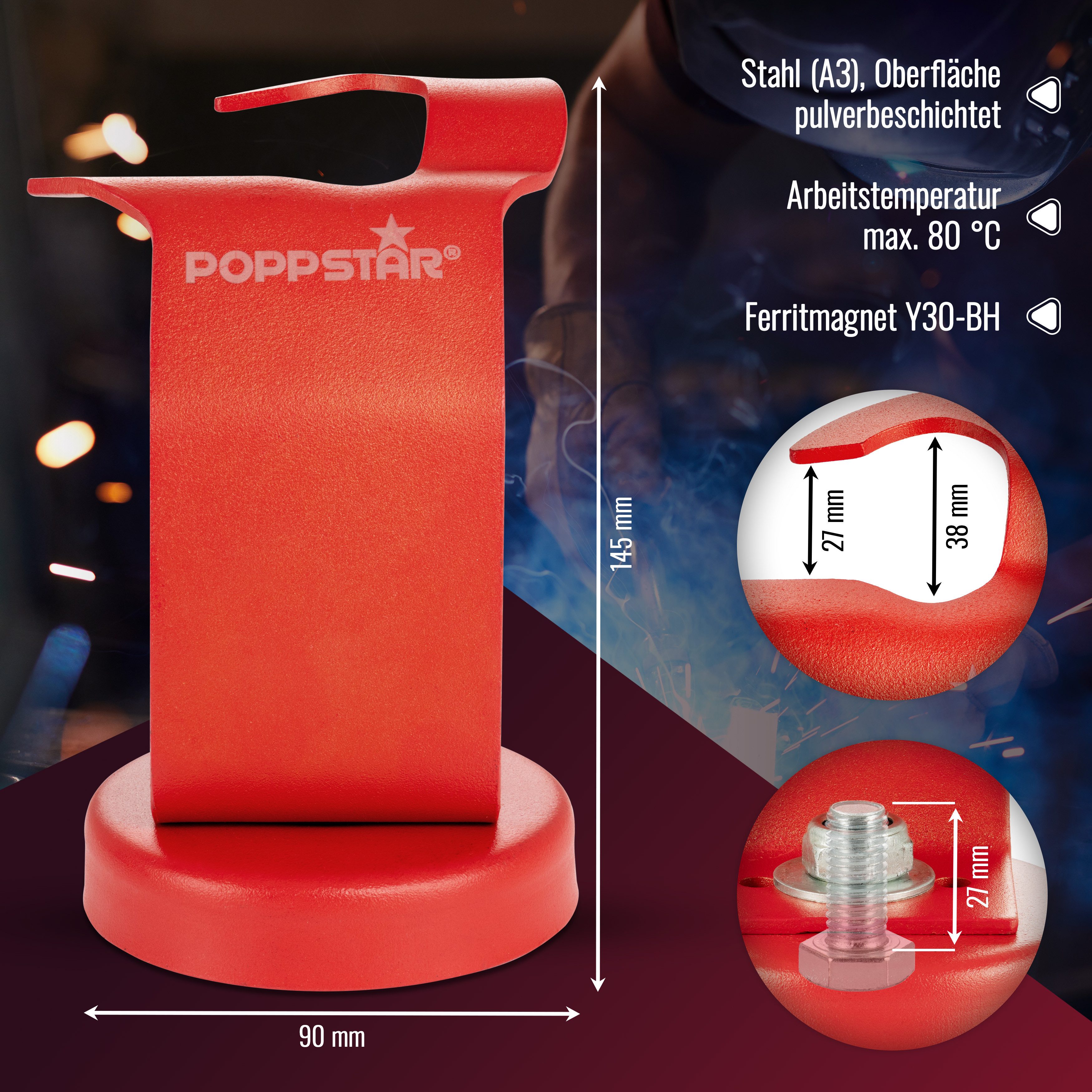 Poppstar Werkzeughalter Brennerhalter für MIG MAG günstig online kaufen