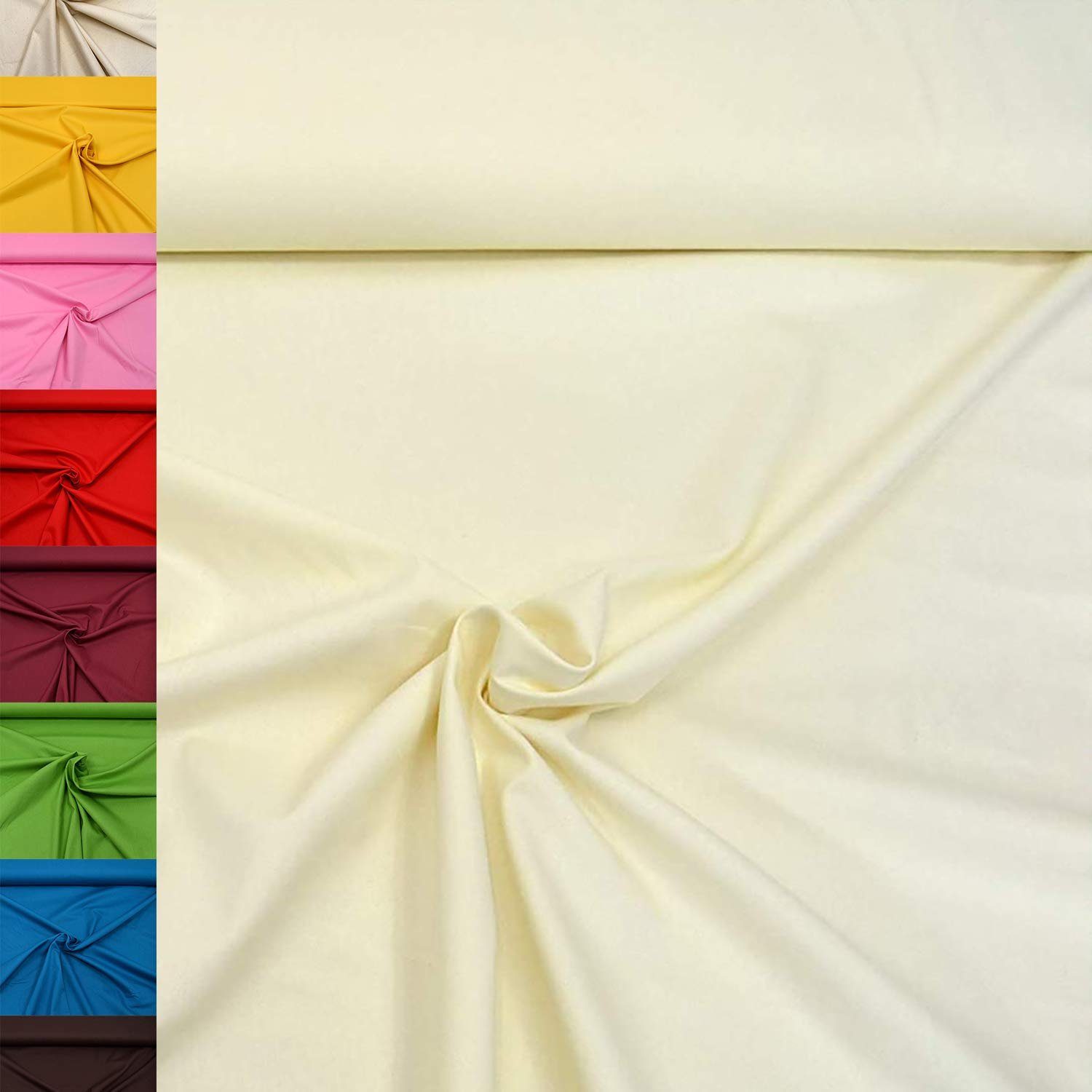 MAGAM-Stoffe Stoff "Sophie", Baumwollstoff uni 100% Baumwolle ÖKO-TEX Meterware ab 50cm