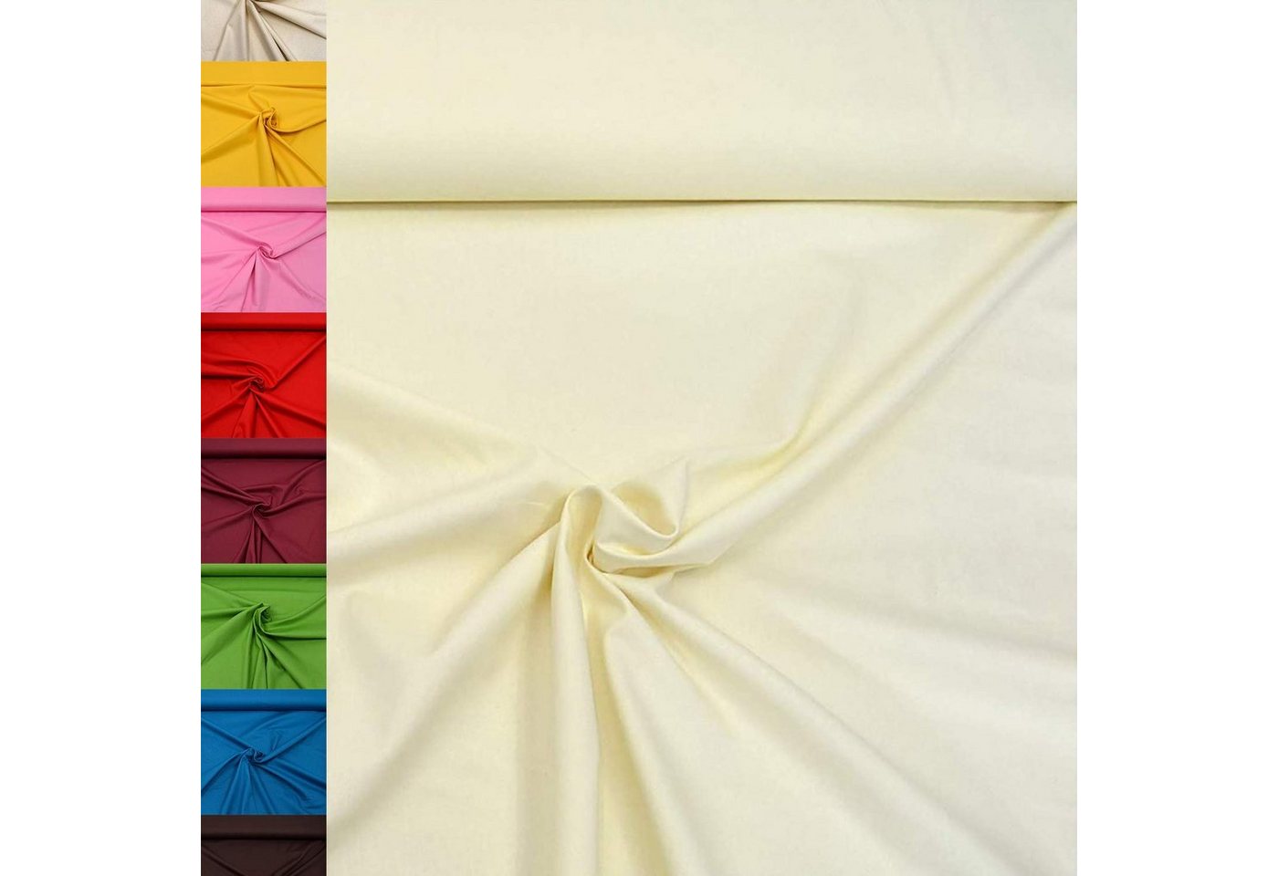 MAGAM-Stoffe Stoff "Sophie", Baumwollstoff uni 100% Baumwolle ÖKO-TEX Meterware ab 50cm