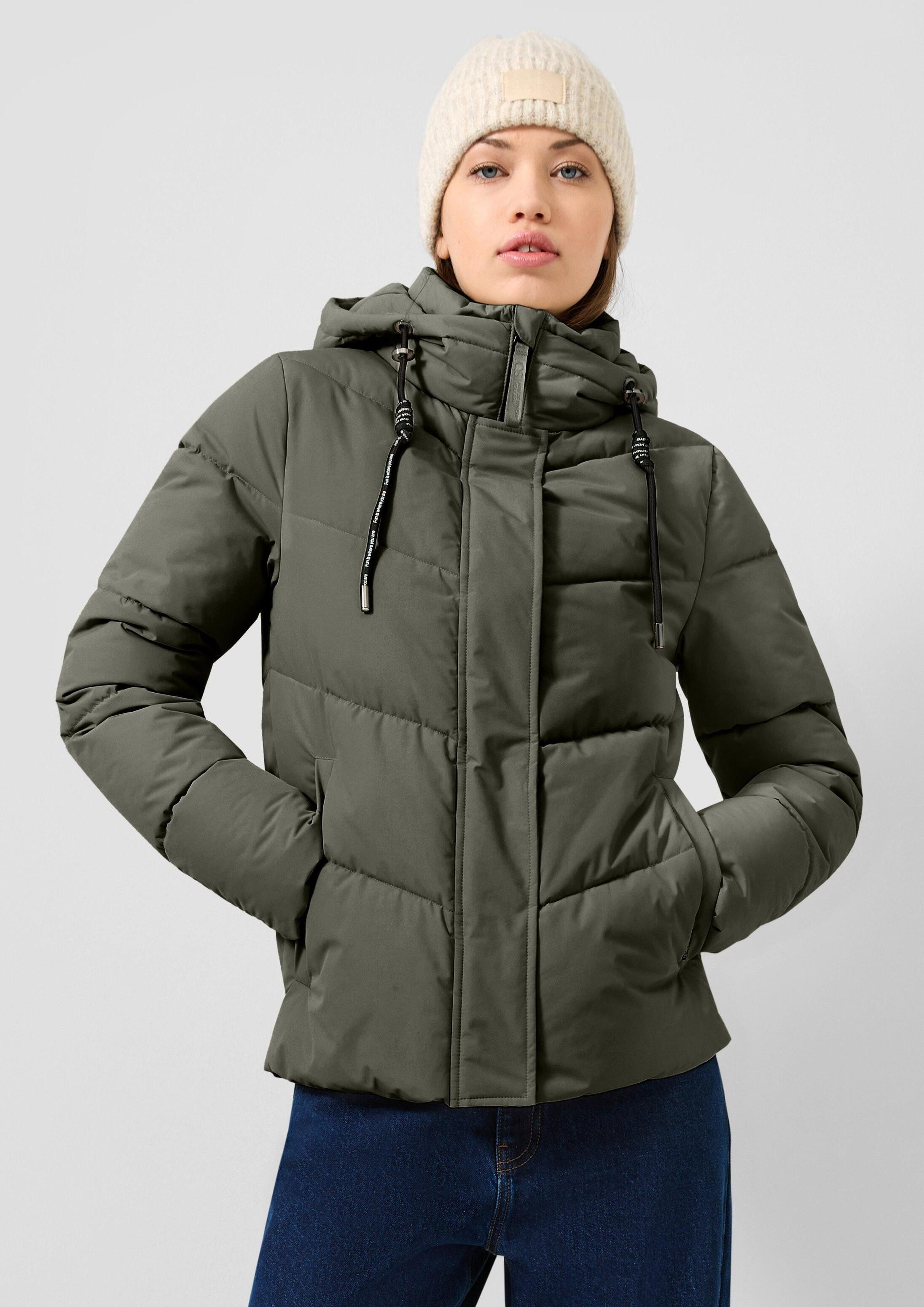 QS Winterjacke Outdoor-Jacke Pufferjacke mit Kapuze