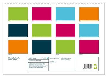 CALVENDO Wandkalender Bastelkalender KREATIV (Premium, hochwertiger DIN A2 Wandkalender 2023, Kunstdruck in Hochglanz)