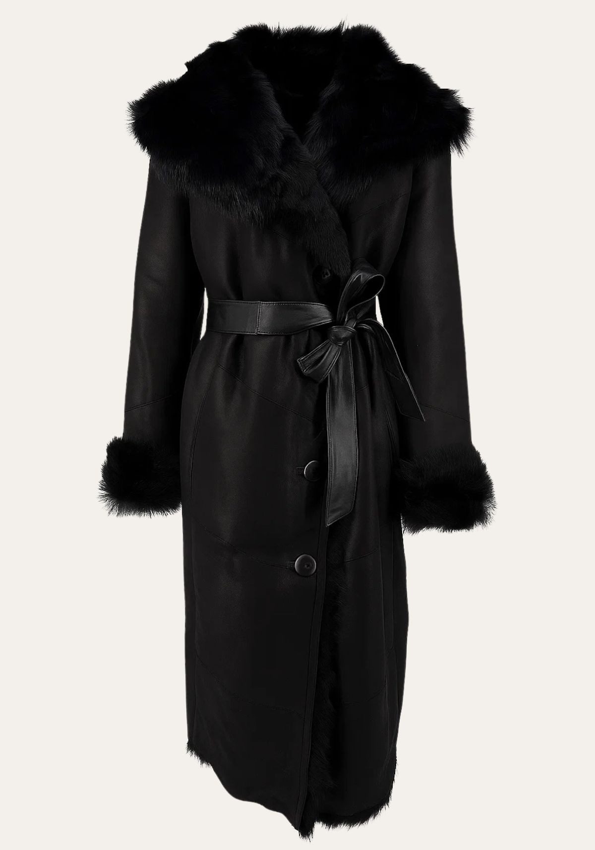 Hollert Wintermantel Damen Lammfellmantel Serena Edle Wärme in Seidigen Tos günstig online kaufen