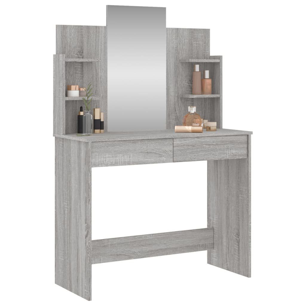 vidaXL Schminktisch NA Schminktisch Frisiertisch Beautytisch mit Spiegel 2 Regale 96x40x14