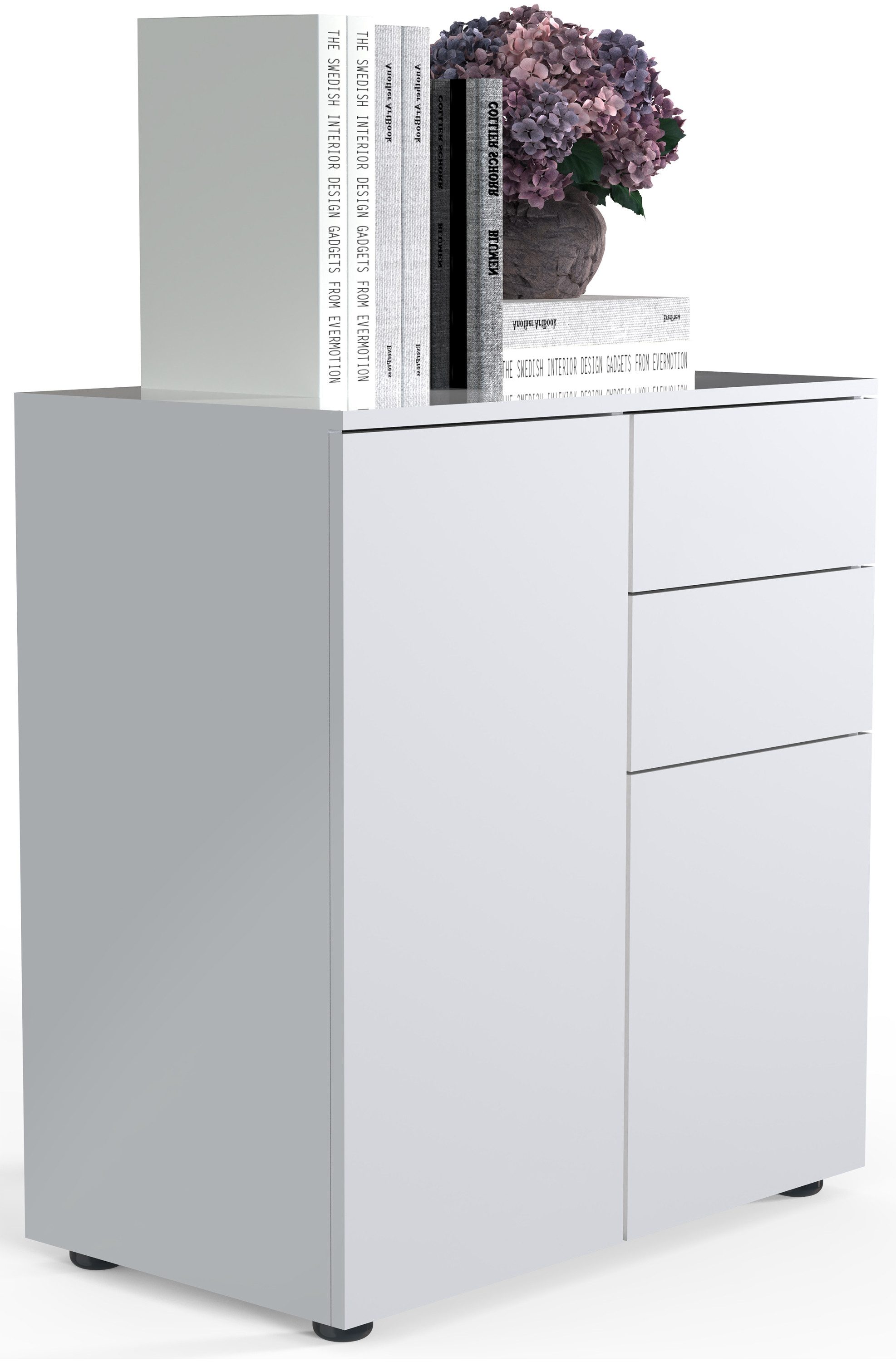 VCM Kommode Holz Kommode Sideboard Anrichte Dalosa 4 Schublade