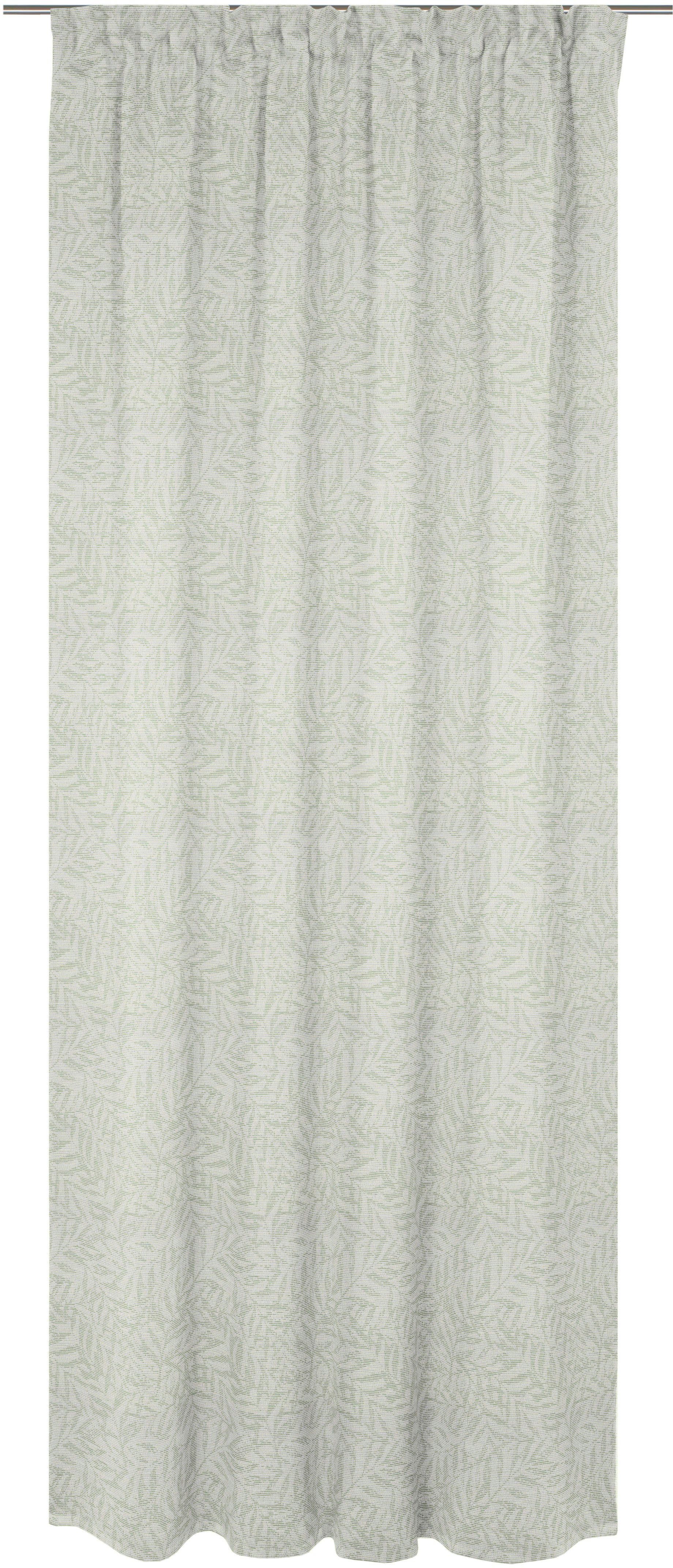 Vorhang Gospic, Wirth, Multifunktionsband (1 St), blickdicht, Jacquard grün