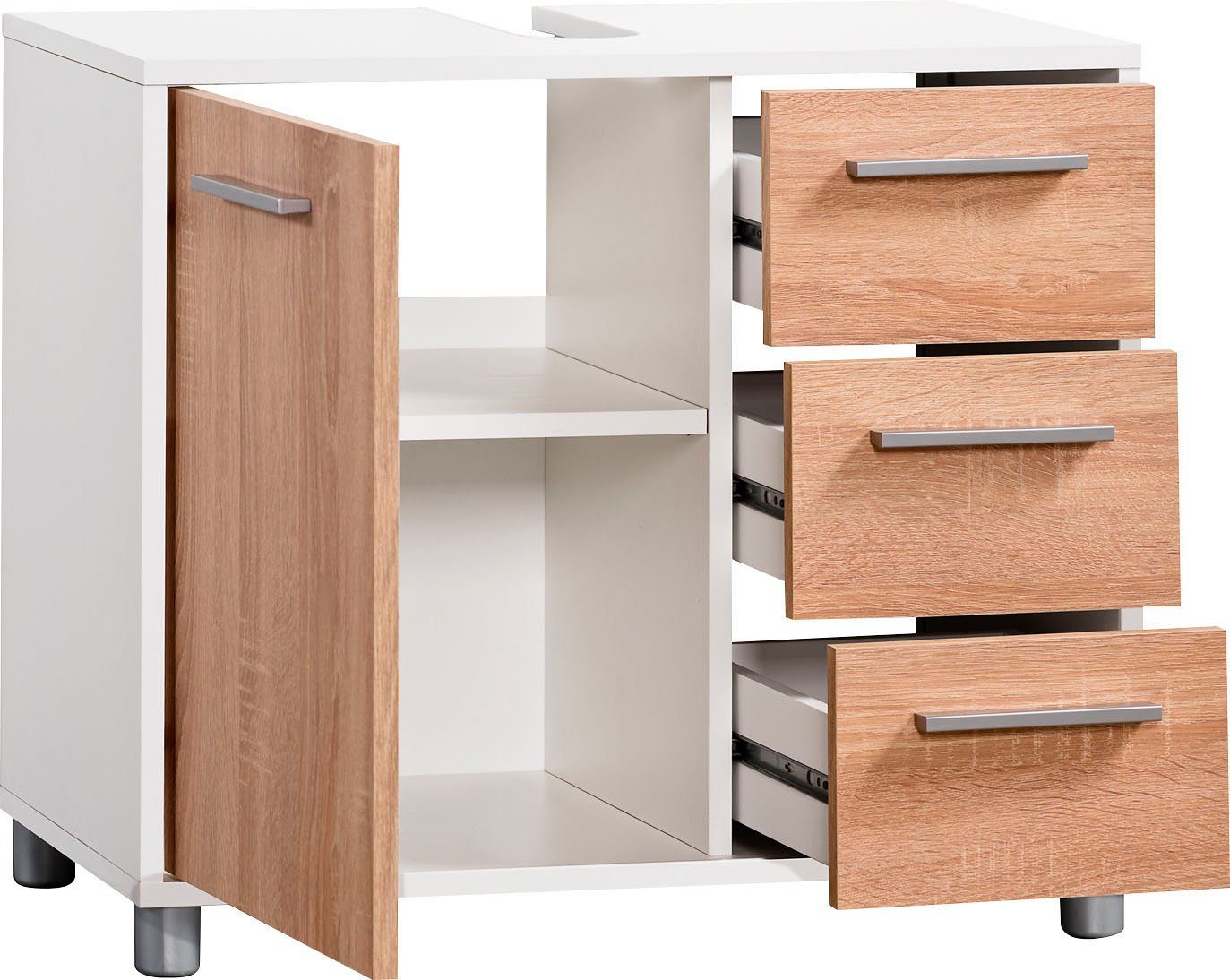 Procontour Waschbeckenunterschrank "Betty", Breite 64 cm, mit Einlegeboden günstig online kaufen
