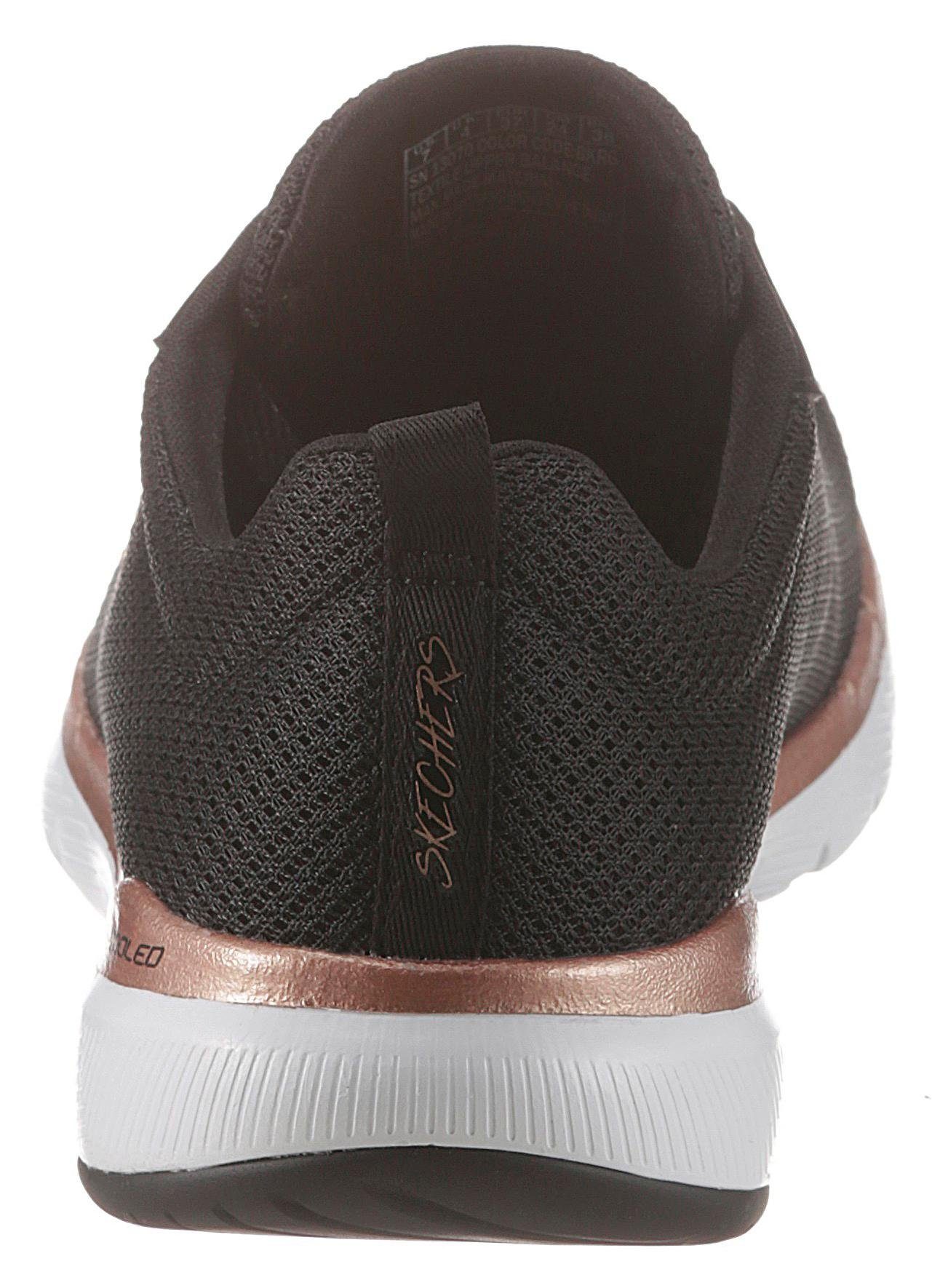 - First mit Skechers Flex schwarz-rosa Sneaker 3.0 Appeal Ausstattung Insight Foam Memory