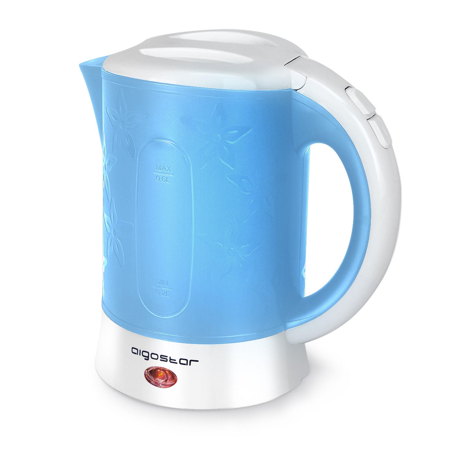 Aigostar Wasserkocher Aigostar - Kleiner Wasserkocher 0,6 L, 2 Tassen und 2 Teelöffel, Kleiner Wasserkocher 0,6 L, 2 Tassen und 2 Teelöffel