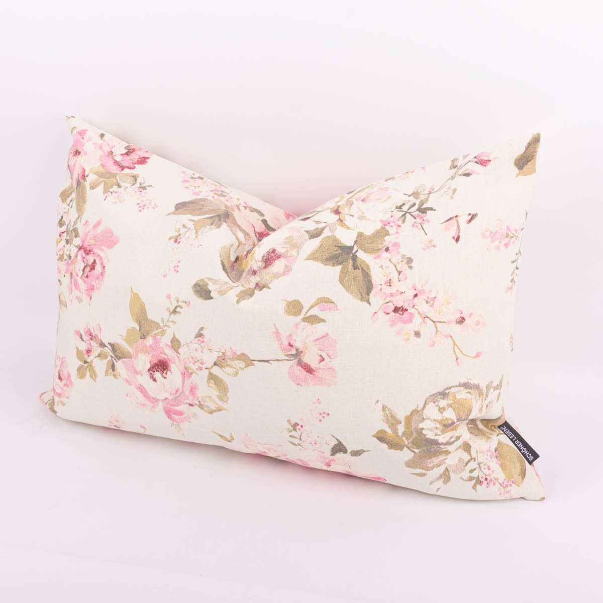 SCHÖNER LEBEN. Dekokissen Kissenhülle Classic Painted Rose ecru rosa div. G günstig online kaufen