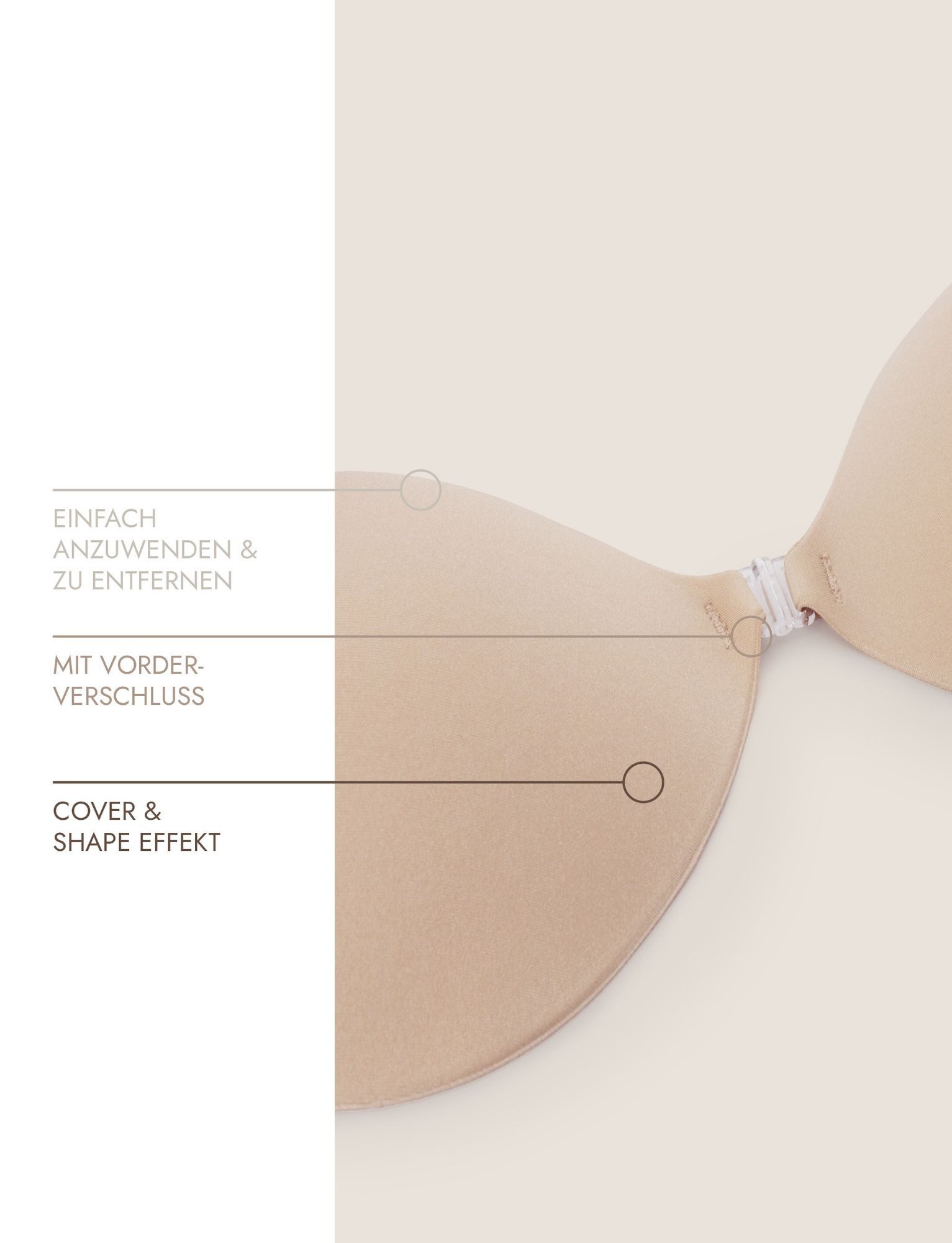 Miss Perfect Klebe-BH 38005 Trägerloser Klebe-BH