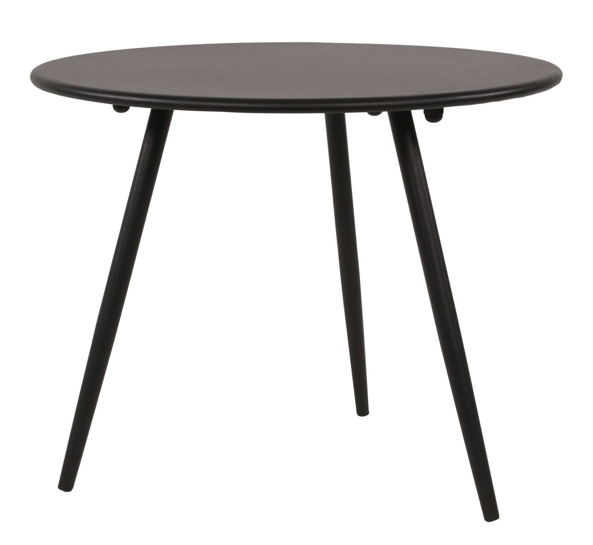 Beistelltisch Lesli Living Indoor & Outdoor Beistelltisch "Rafael" Schwarz ø 60 cm