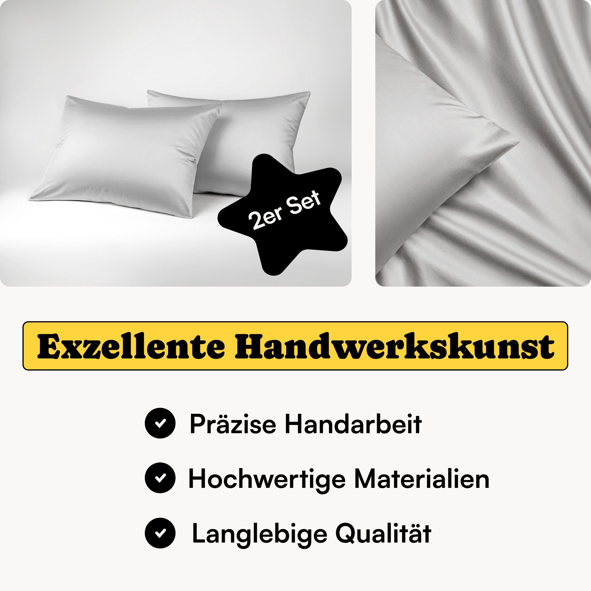Seralino Kissenbezüge besonders weich, atmungsaktiv, in günstig online kaufen