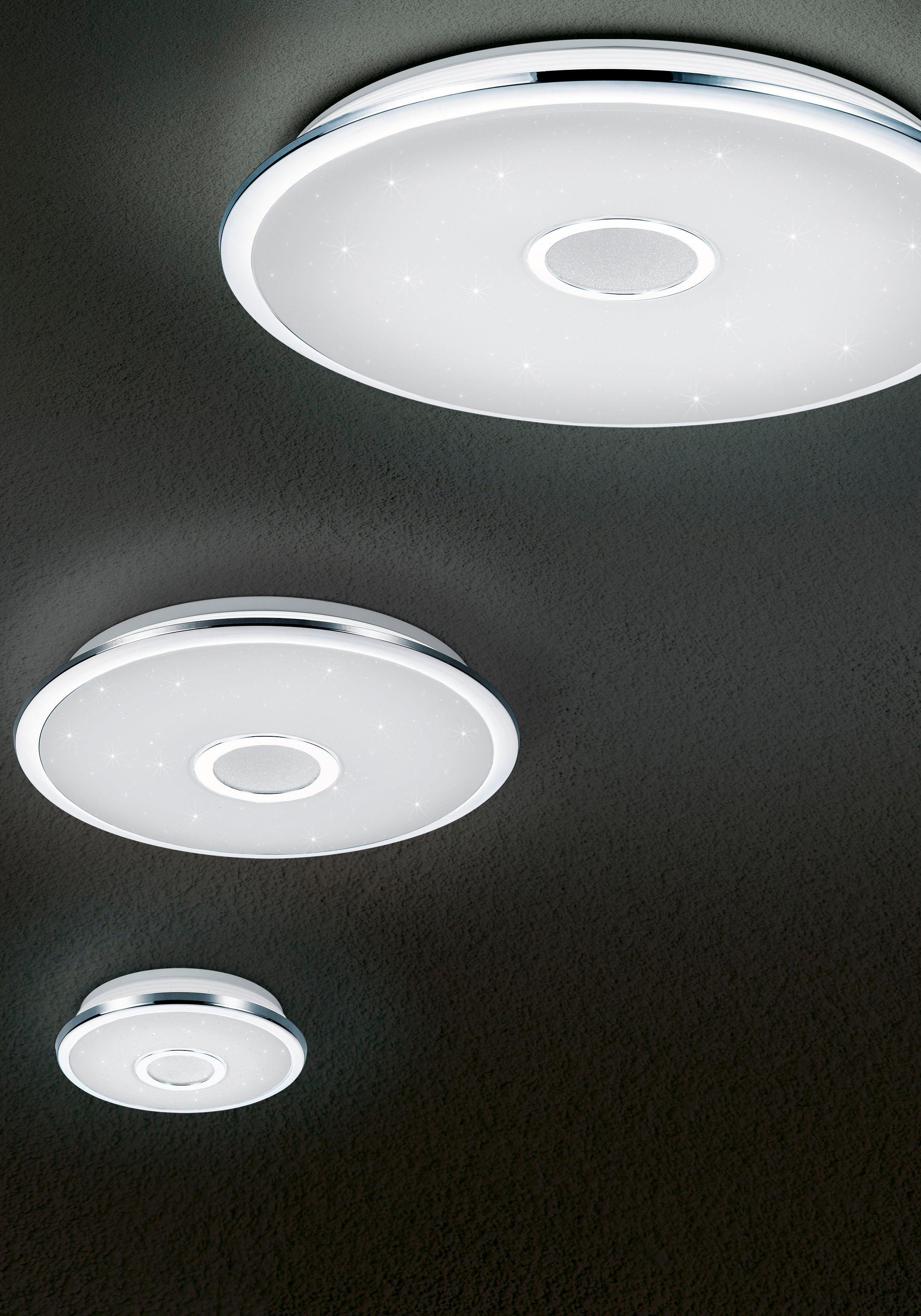 TRIO Leuchten LED Tageslichtweiß, fest Deckenlampe Deckenleuchte OSAKA, Nachtlichtfunktion, Kaltweiß, integriert, Warmweiß, Farbwechsel, Neutralweiß, LED LED