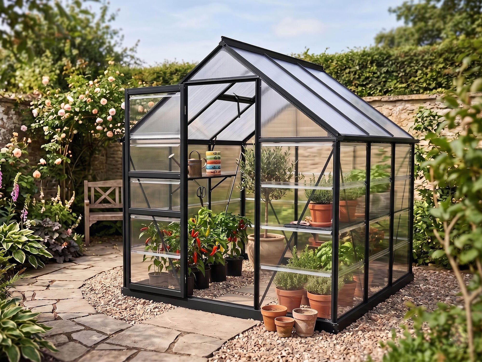 Fjordholz Gartenhaus Flora Minos 3,58 m²