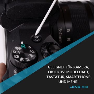 Lens-Aid Reinigungsstäbchen 100 Reinigungsstäbchen (M) mit Spitze für Kamera, Objektiv, Tastatur, auch für Modellbau und Basteln