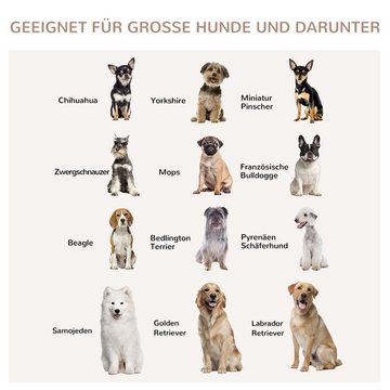 PawHut Hundehütte Haustierkäfig Hundehütte Hundebox innen Dunkelwalnuss+Weiß, BxTxH: 106x60x76 cm