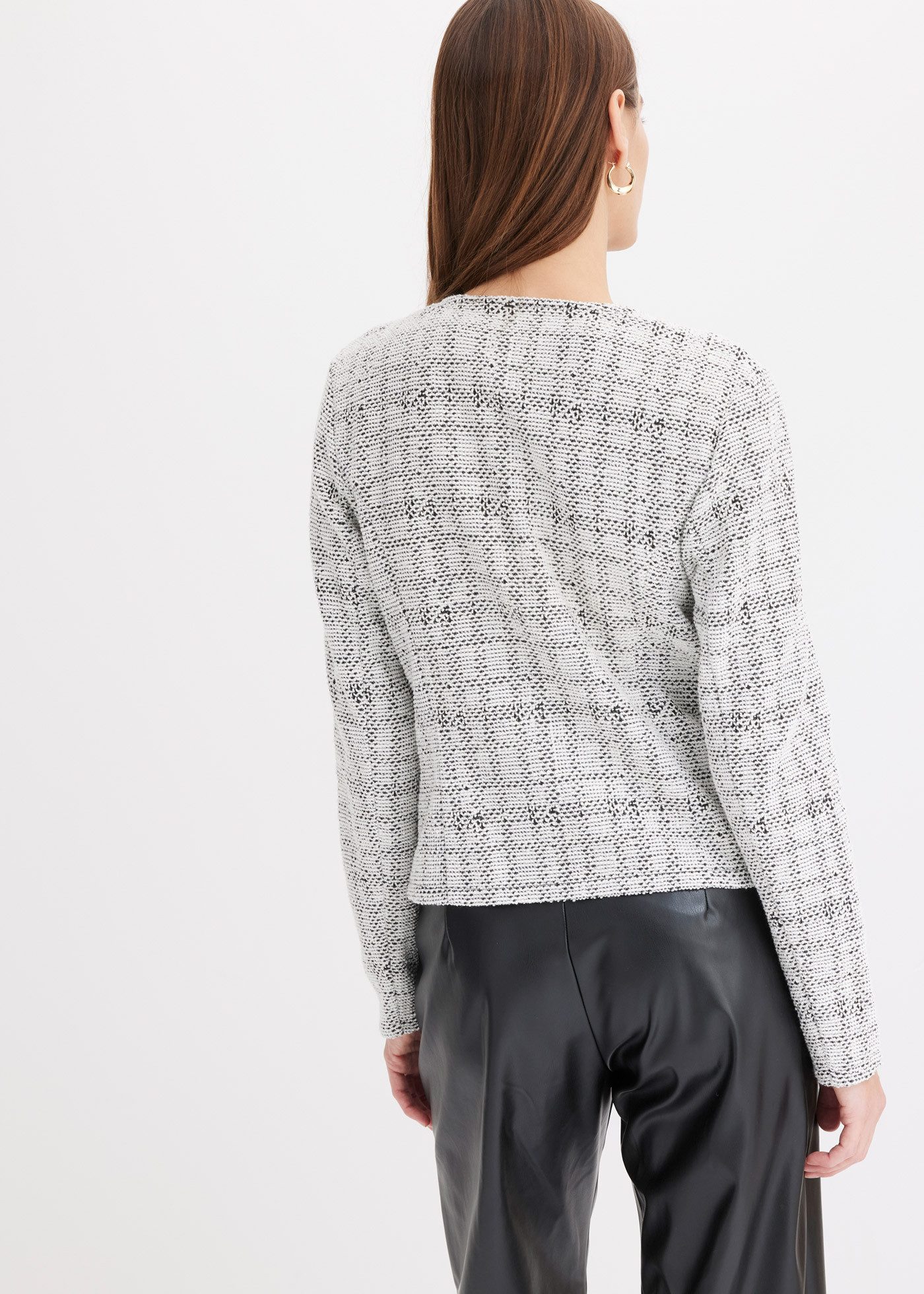 bonprix Strickjacke (1-tlg) lockere Passform, strukturierte Strickart, eleganter Stil