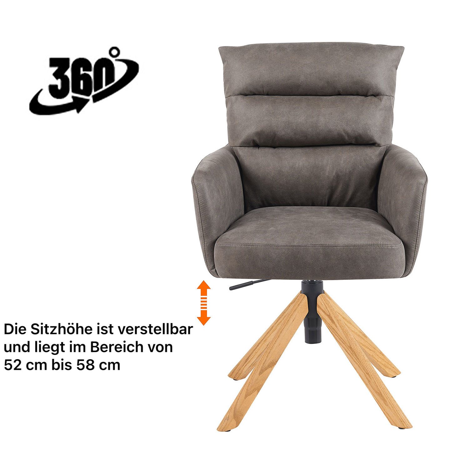 DUBI Möbel Polsterstuhl Mika-Jule 2er-Set, Federkern, günstig online kaufen