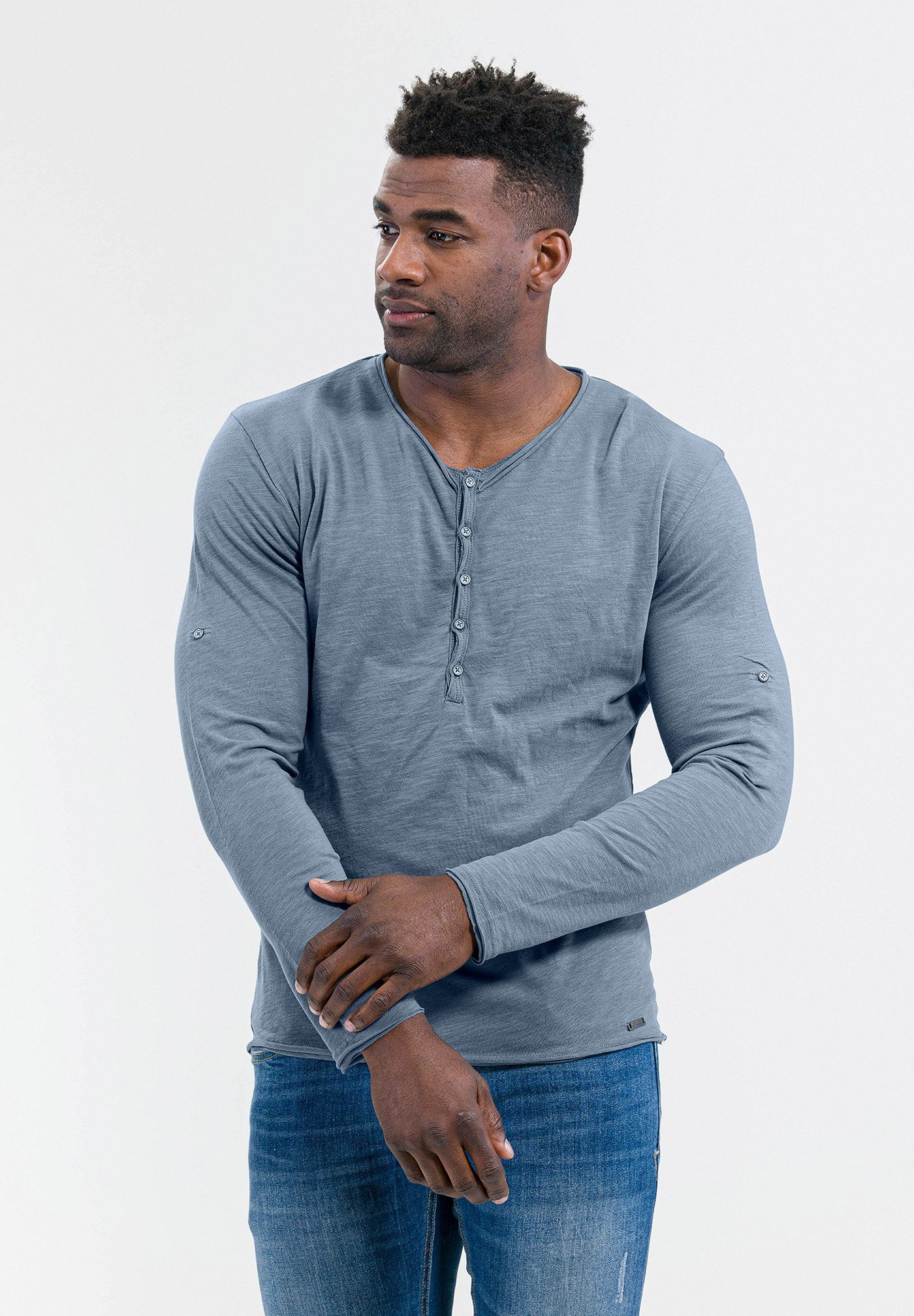 Key Largo Henleyshirt Ginger vintage Look günstig online kaufen