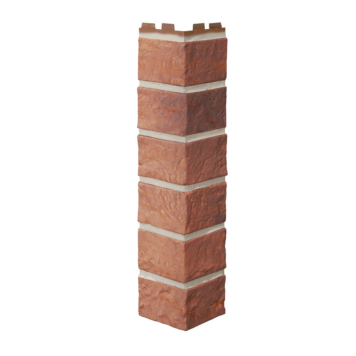 Modura Verkleidungspaneel ModuraWal Brick Außenecke Fassadenabschluss red, BxL: 92x420 cm, (1-tlg)