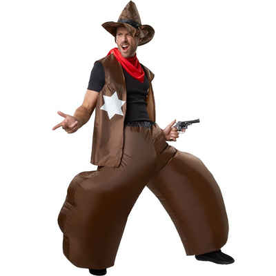 dressforfun Kostüm Selbstaufblasbares Kostüm Cowboy, Aufblasbar