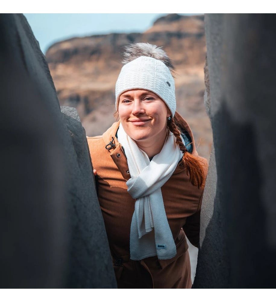 kama Schal (Merinowolle-Mischung) S22 - schwarz 170m x 22cm - 1 Stück