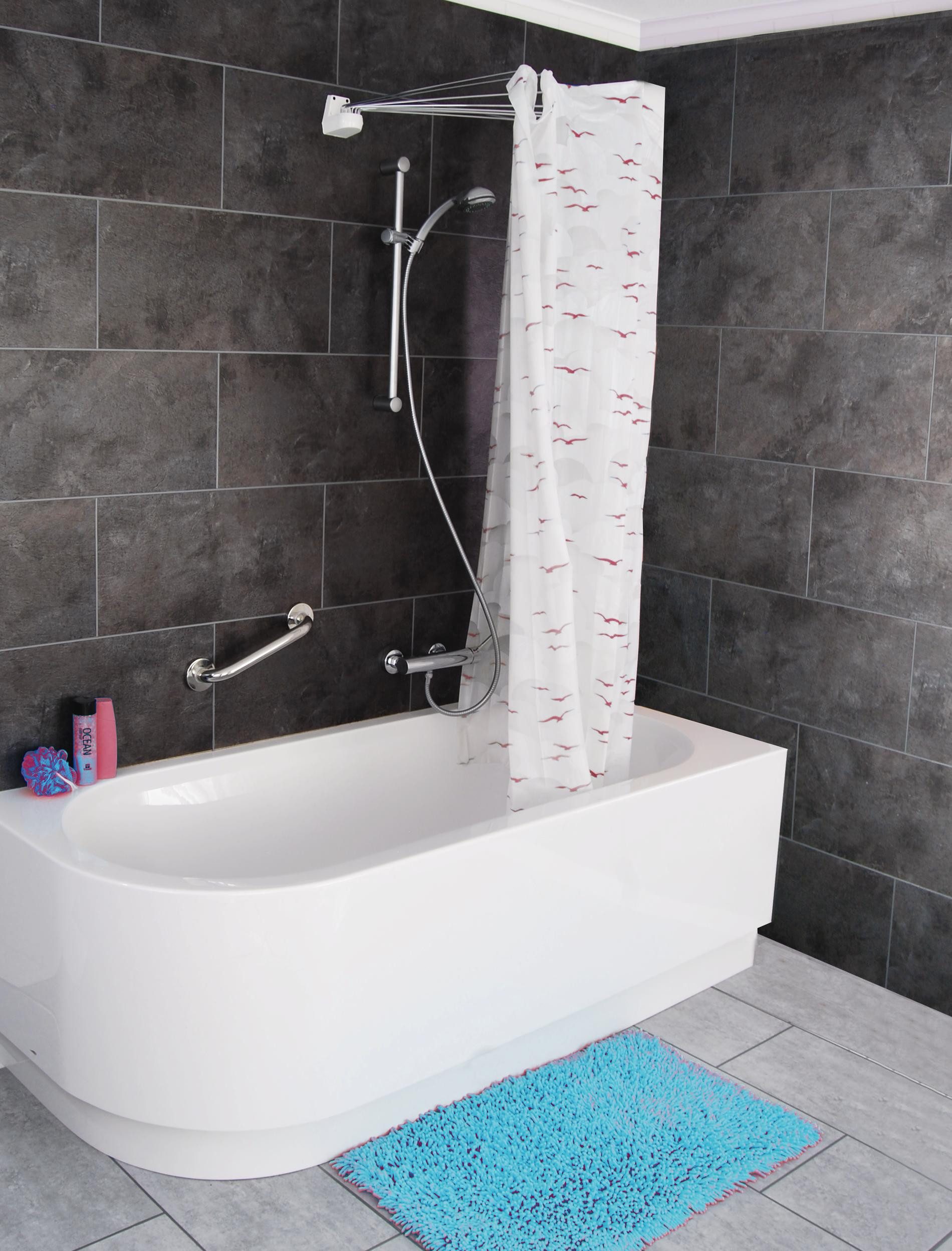 Ridder Duschvorhang Sylt rosa Breite 210 cm