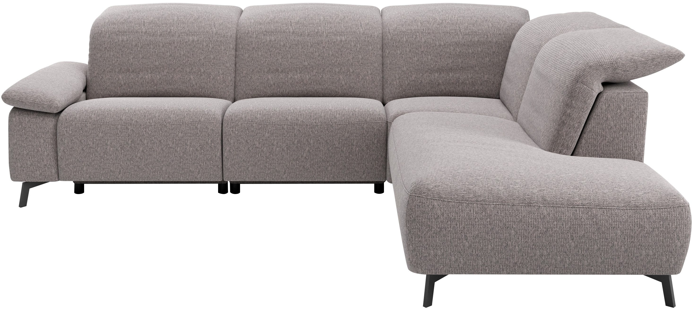 Musterring Ecksofa MR 370, intelligenter Komfort im modernen Design, Optionale Relaxfunktion, flexible Kopfteile & klappbare Armlehnen